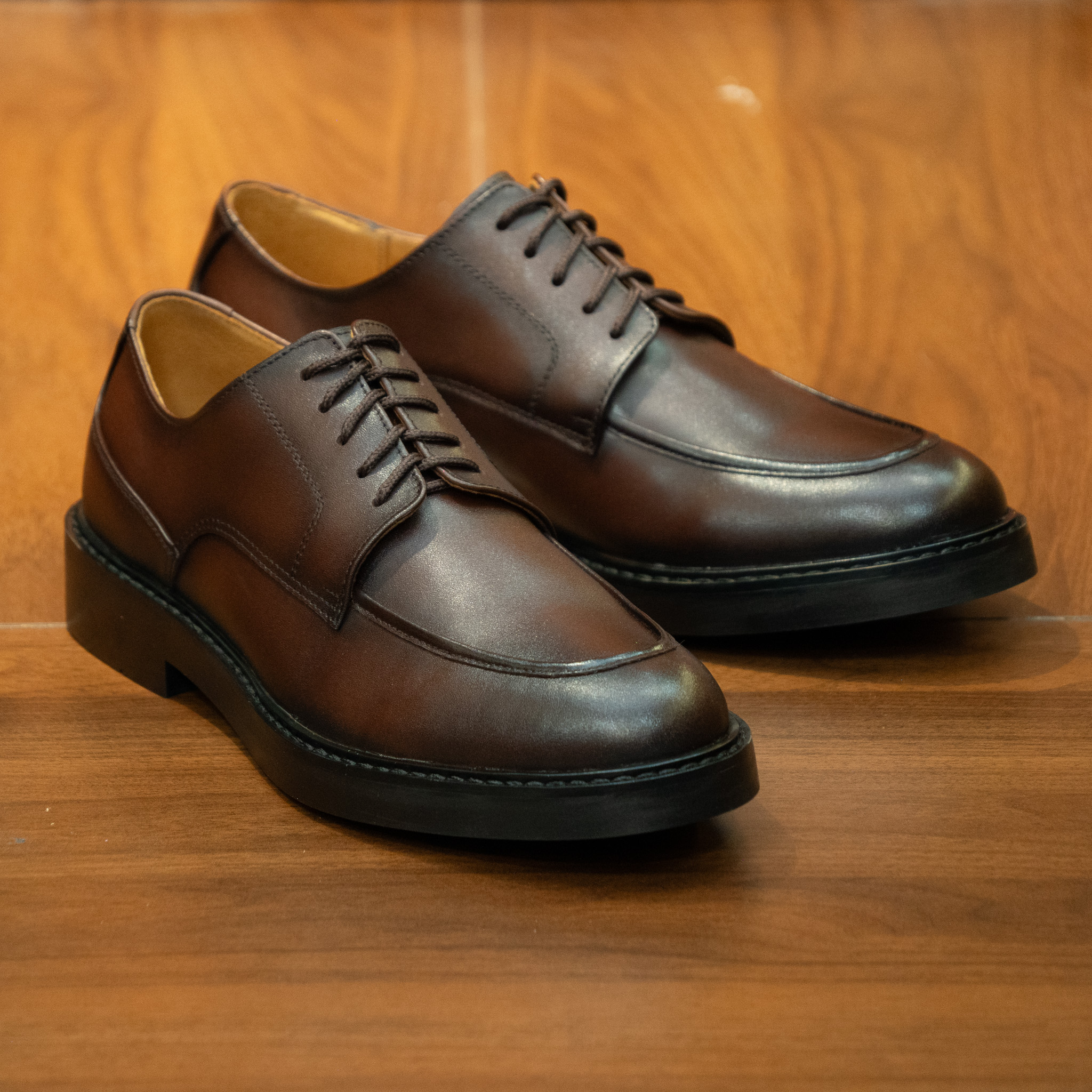 Giày Beckman Chunky Derby - Nâu 3