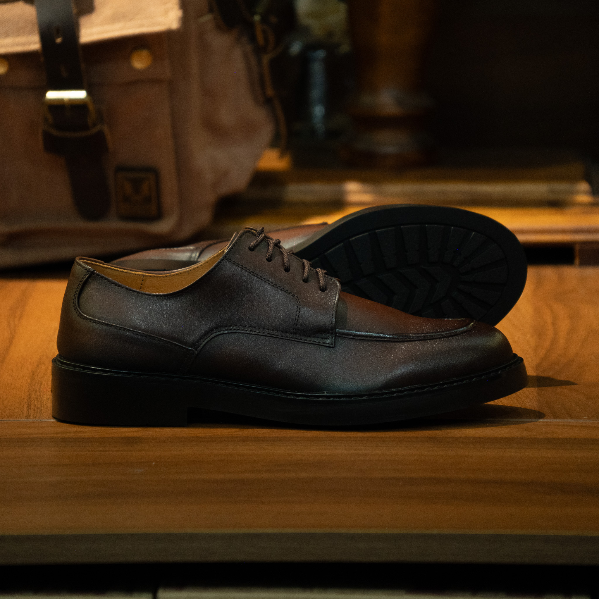 Giày Beckman Chunky Derby - Nâu 5