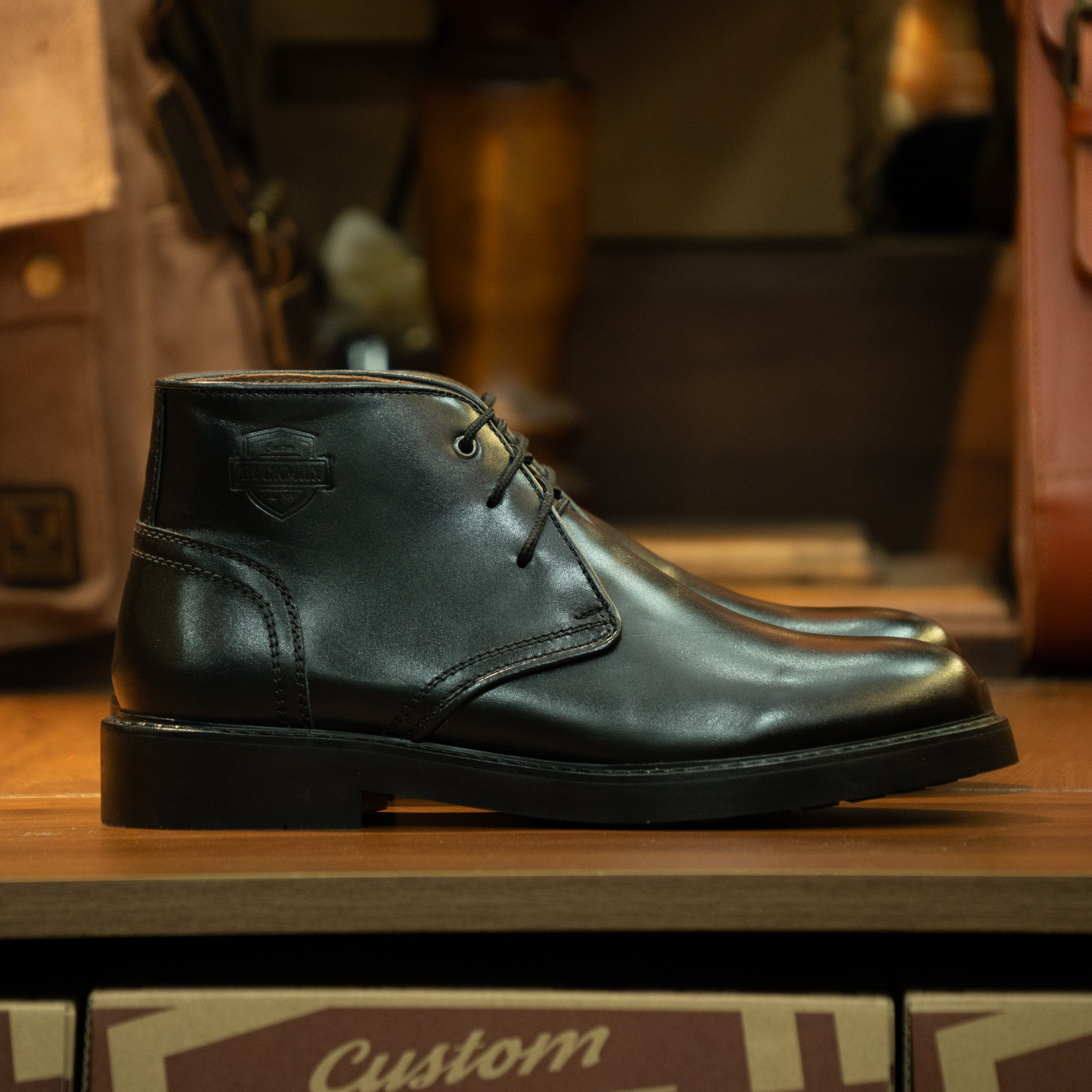 Giày Beckman Chukka Postman - Đen 12