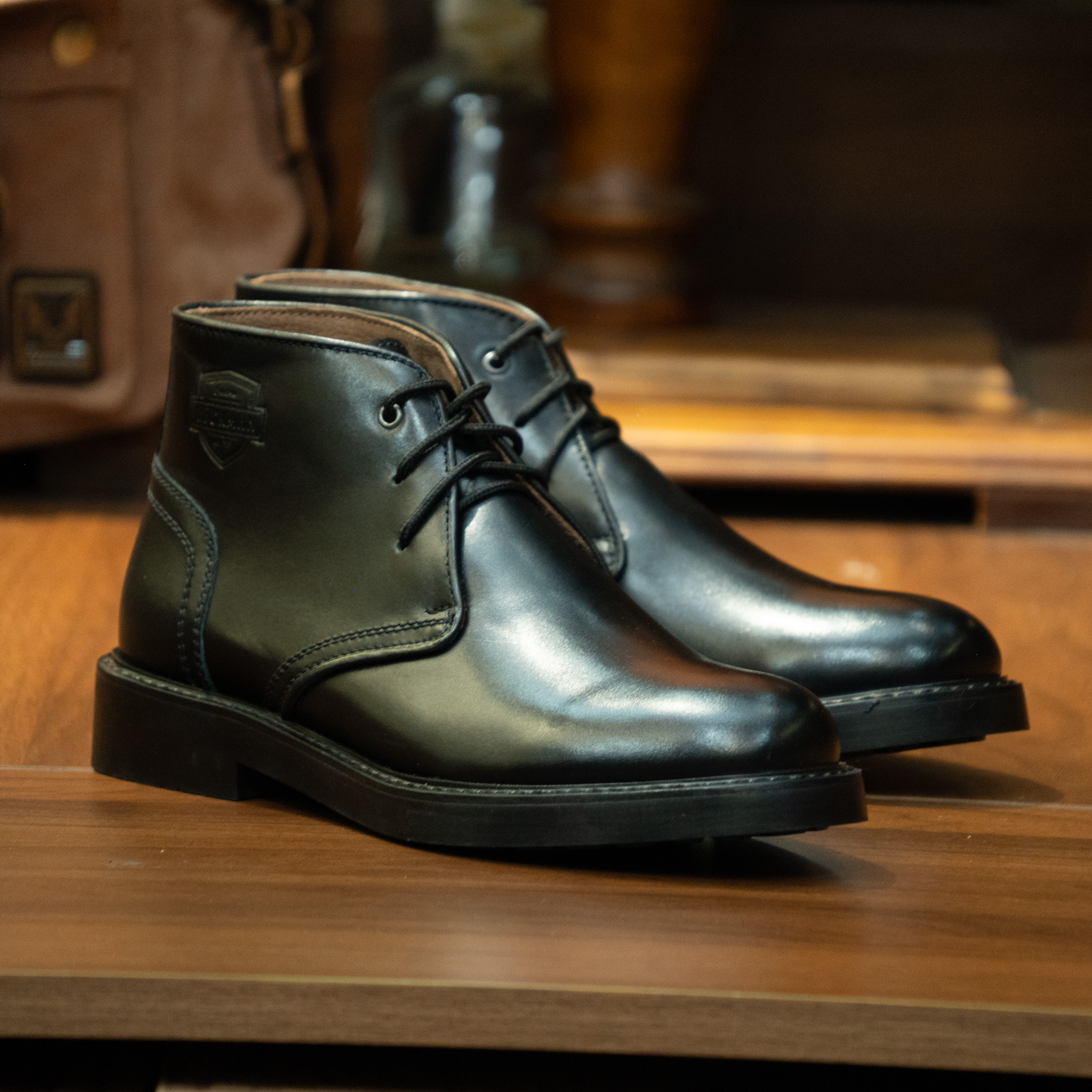 Giày Beckman Chukka Postman - Đen 5