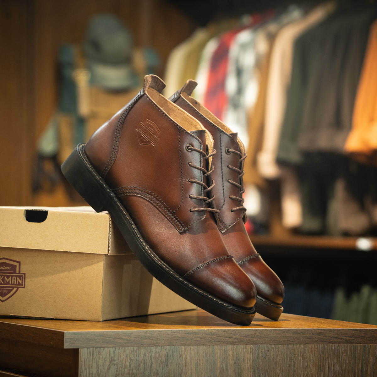 Giày Beckman Iron Chukka - Nâu 12