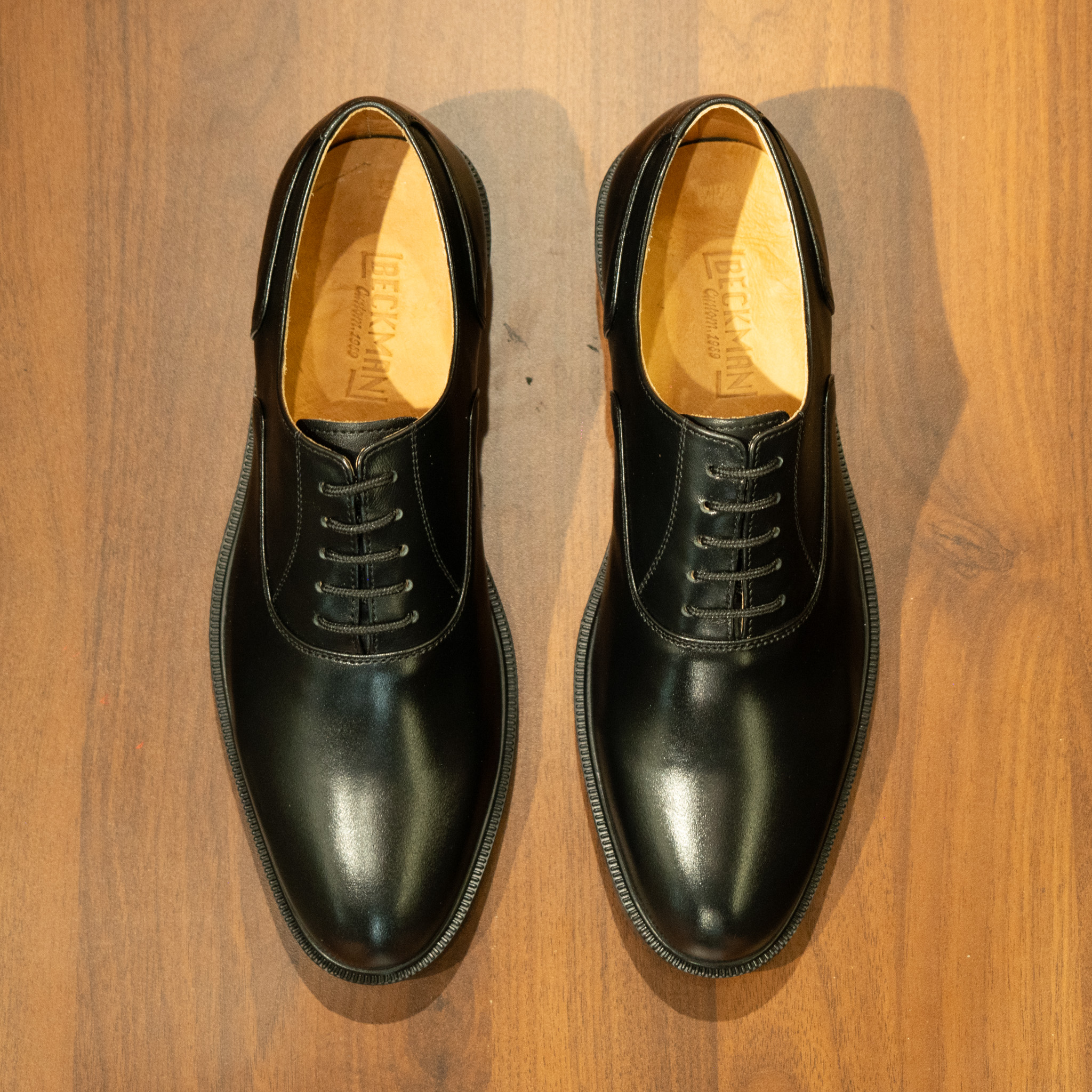 Giày Tây Beckman Oxford Trơn - Đen 3