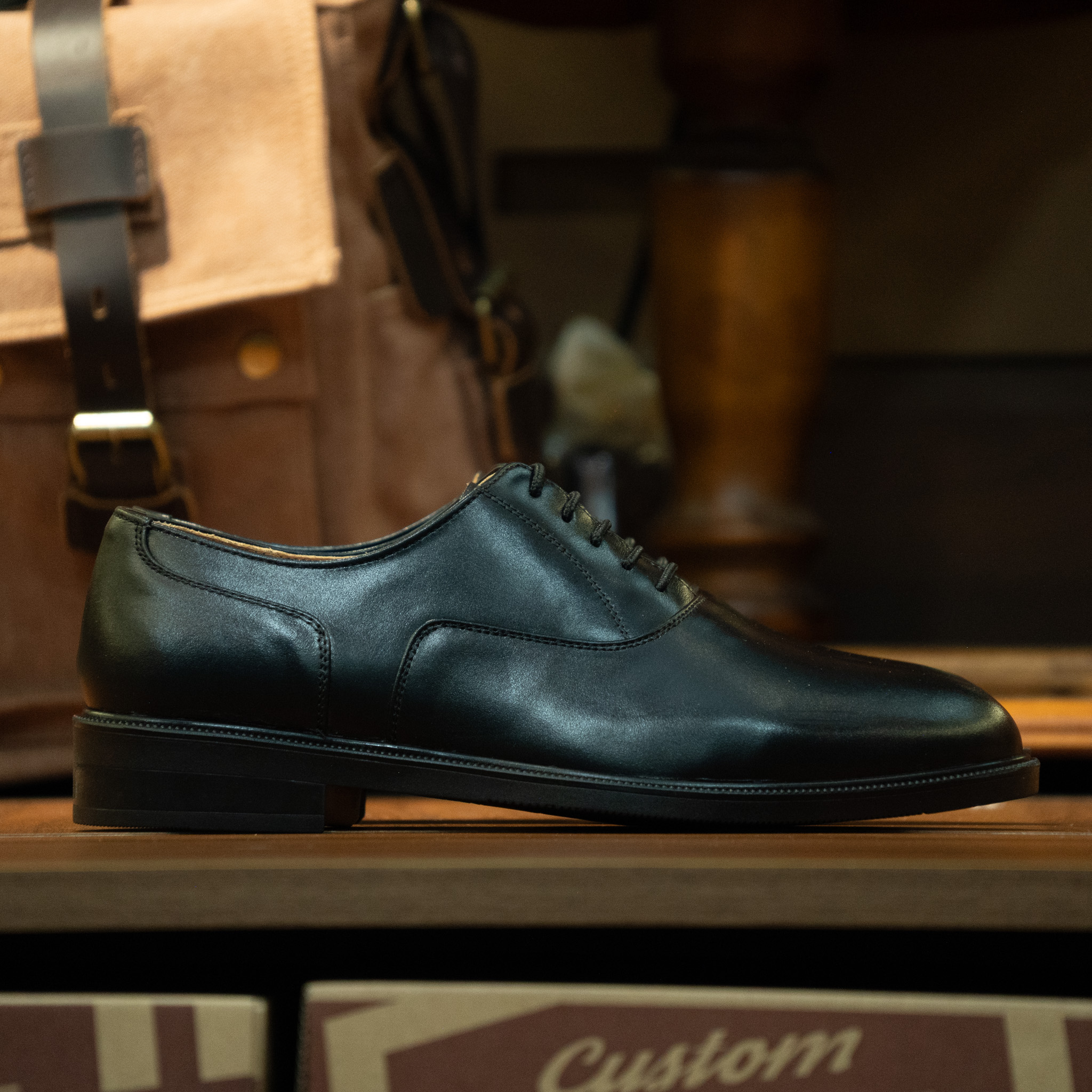Giày Tây Beckman Oxford Trơn - Đen 9