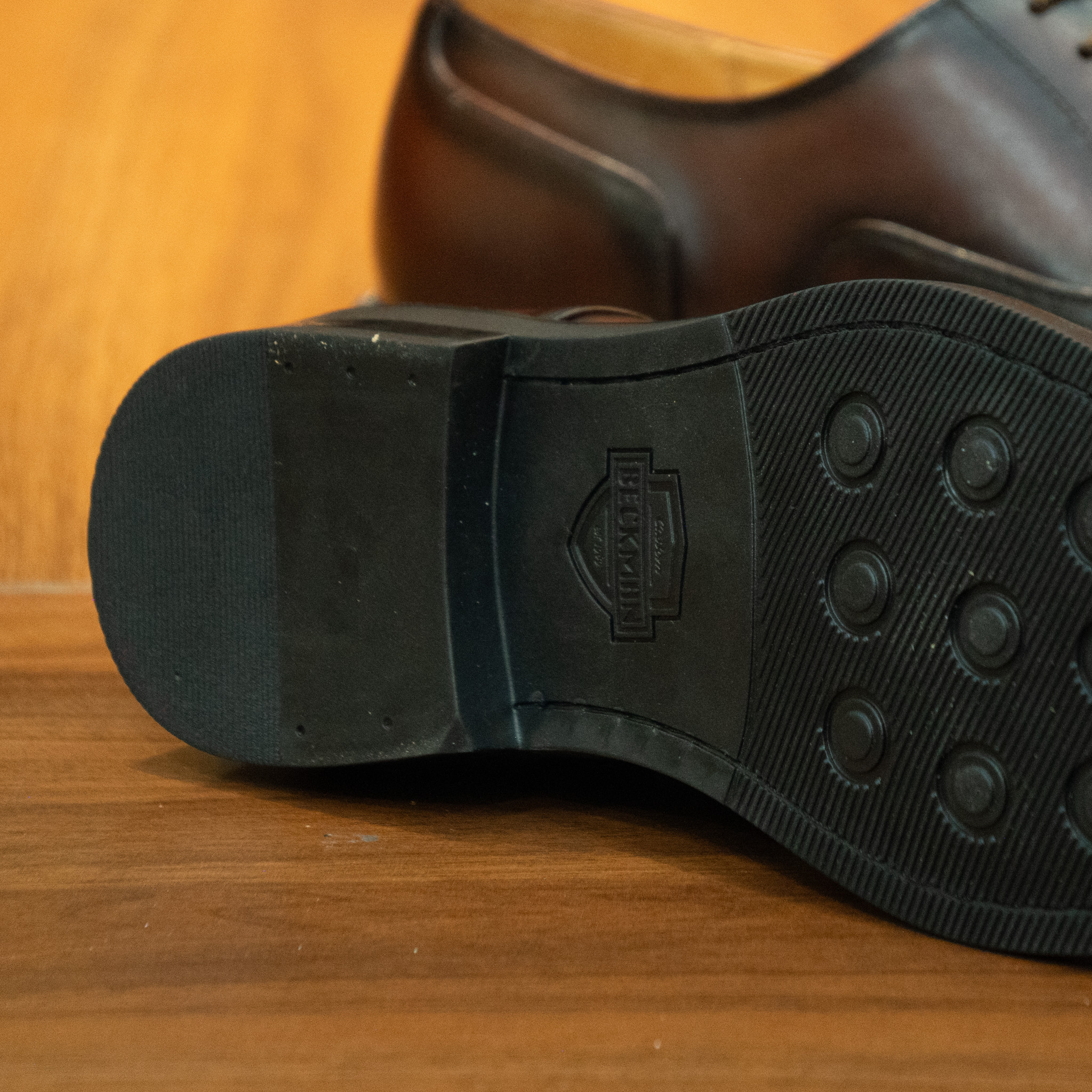 Giày Tây Beckman Oxford Trơn - Nâu 4