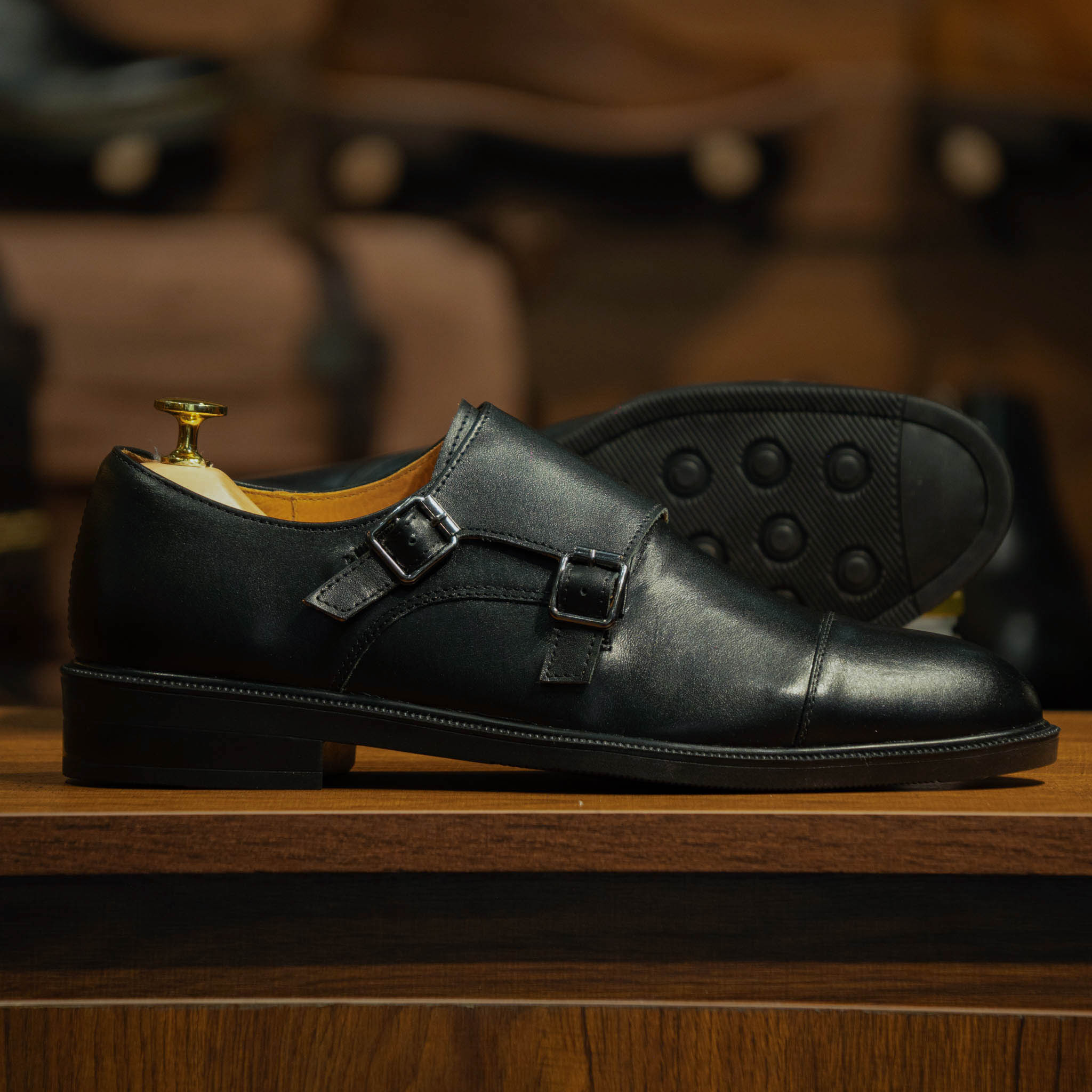 Giày Beckman Double Monkstrap - Đen 1