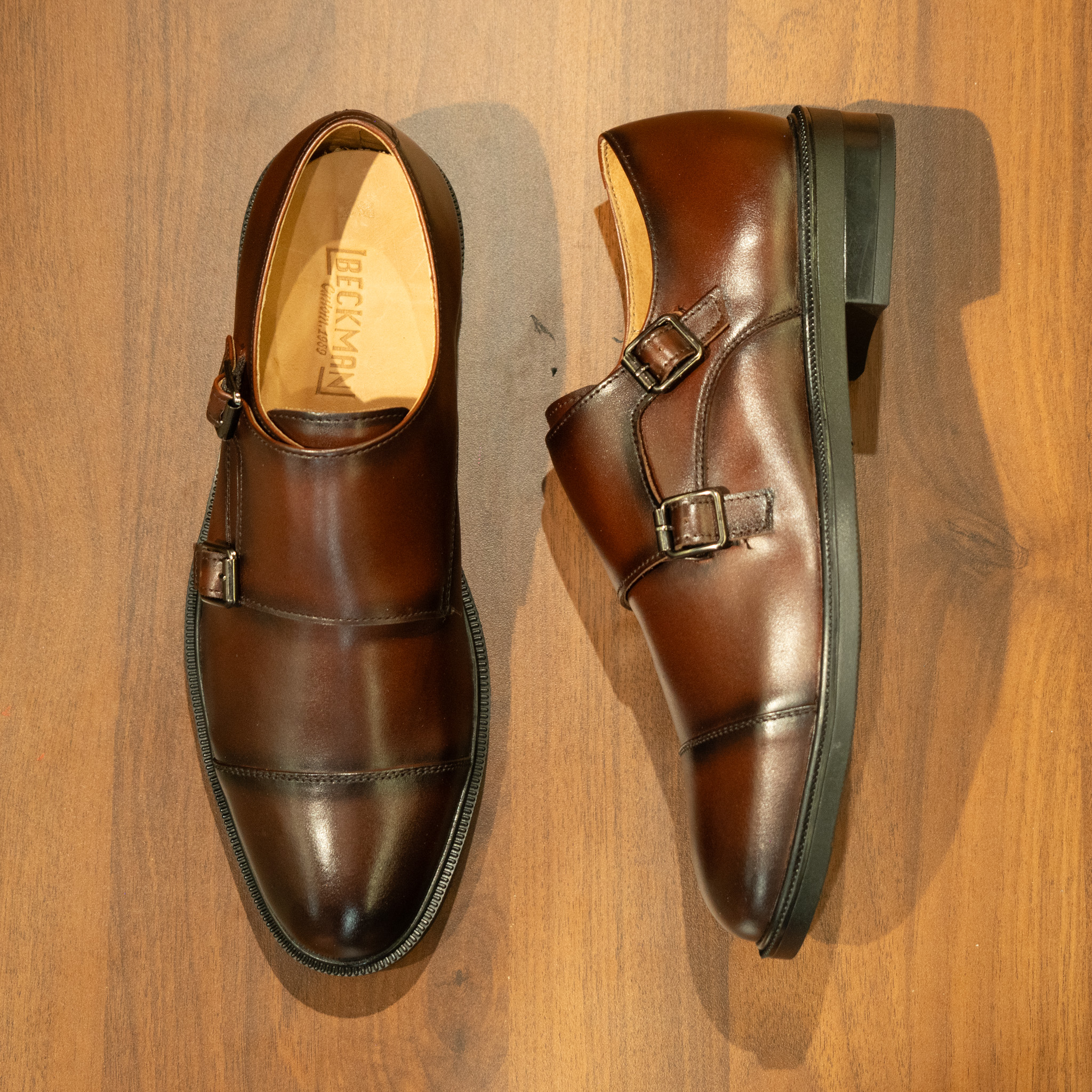 Giày Beckman Double Monkstrap - Nâu 2