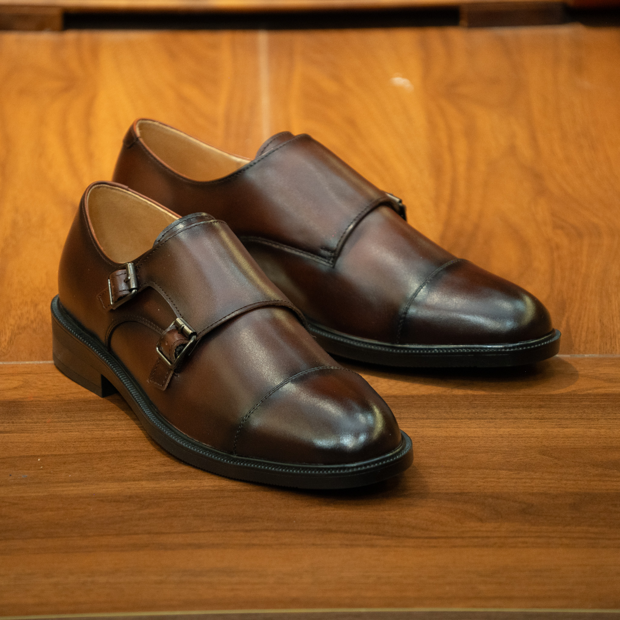 Giày Beckman Double Monkstrap - Nâu 6