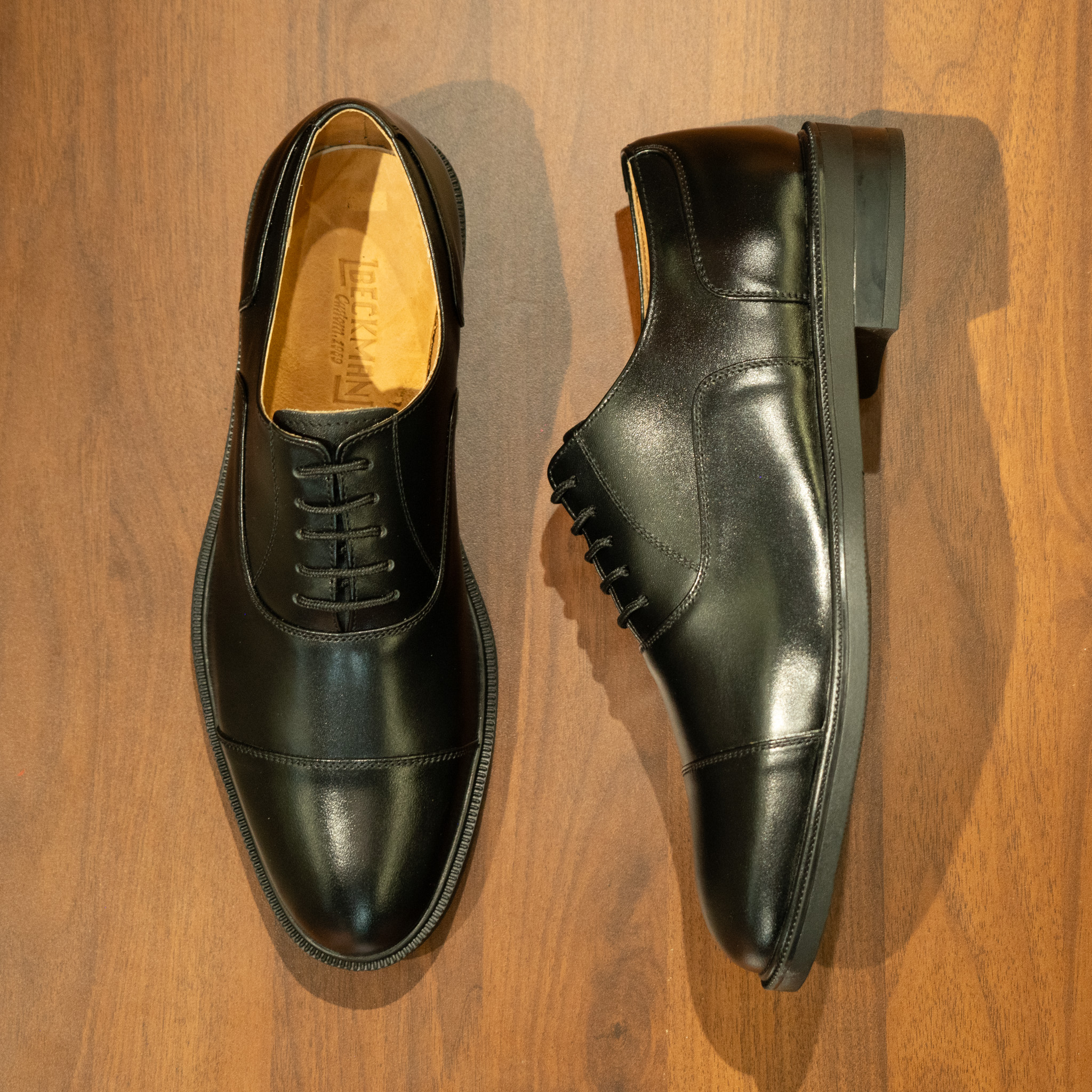Giày Tây Beckman Oxford Captoe - Đen 2