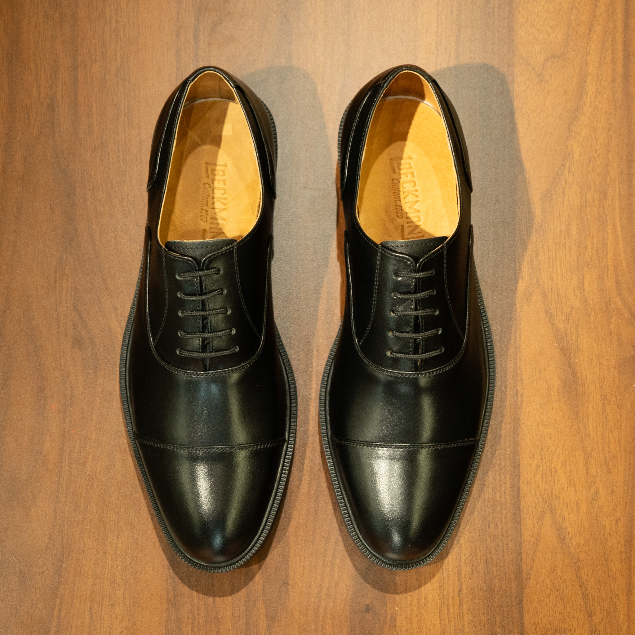 Giày Tây Beckman Oxford Captoe - Đen 3