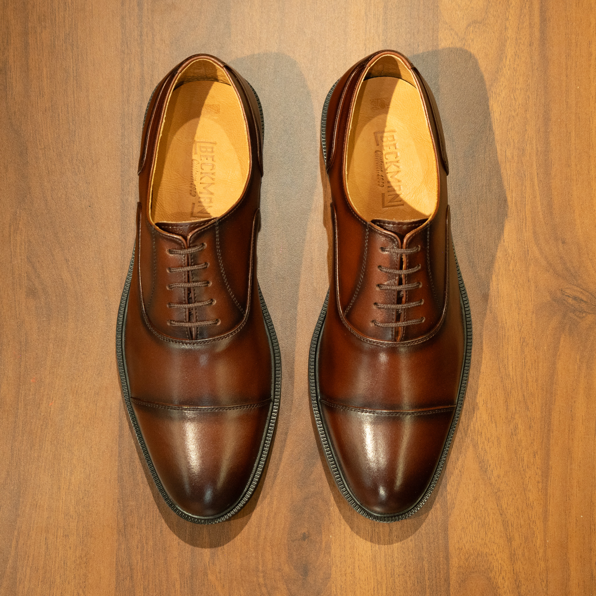 Giày Tây Beckman Oxford Captoe - Nâu 3