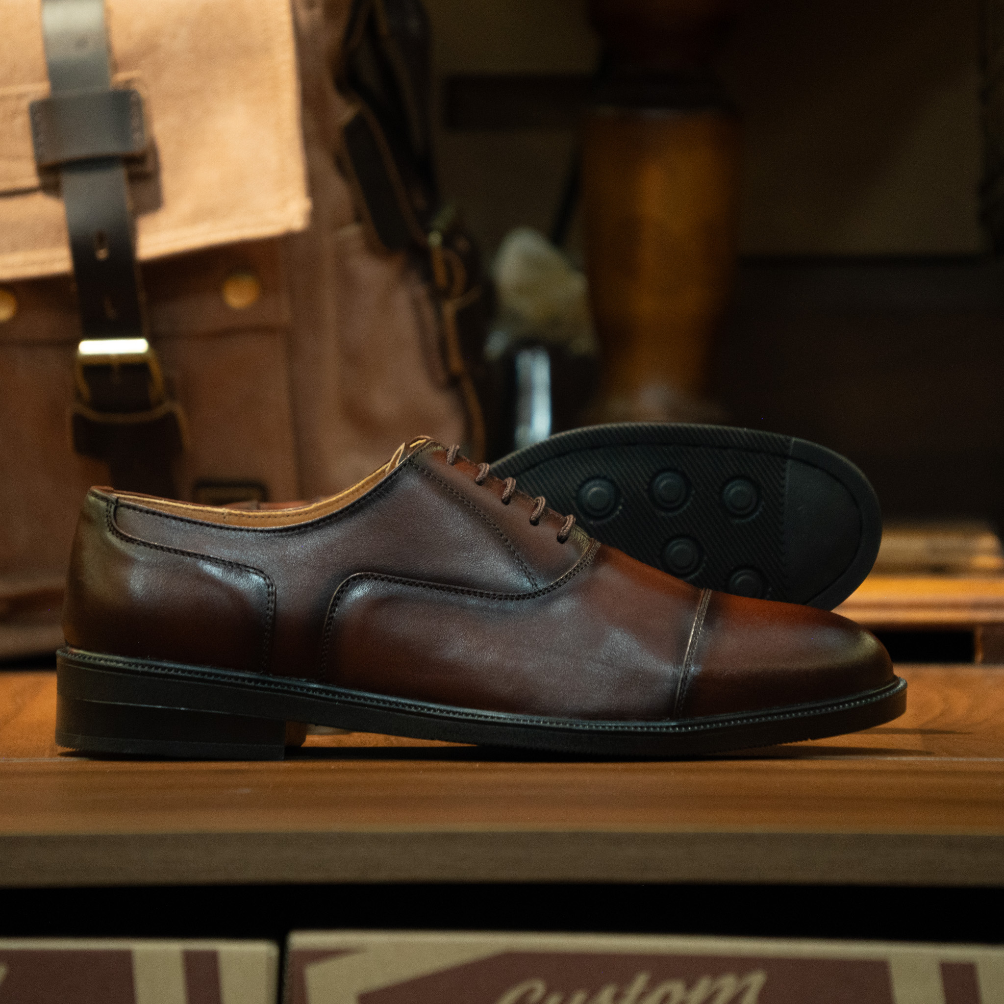 Giày Tây Beckman Oxford Captoe - Nâu 7