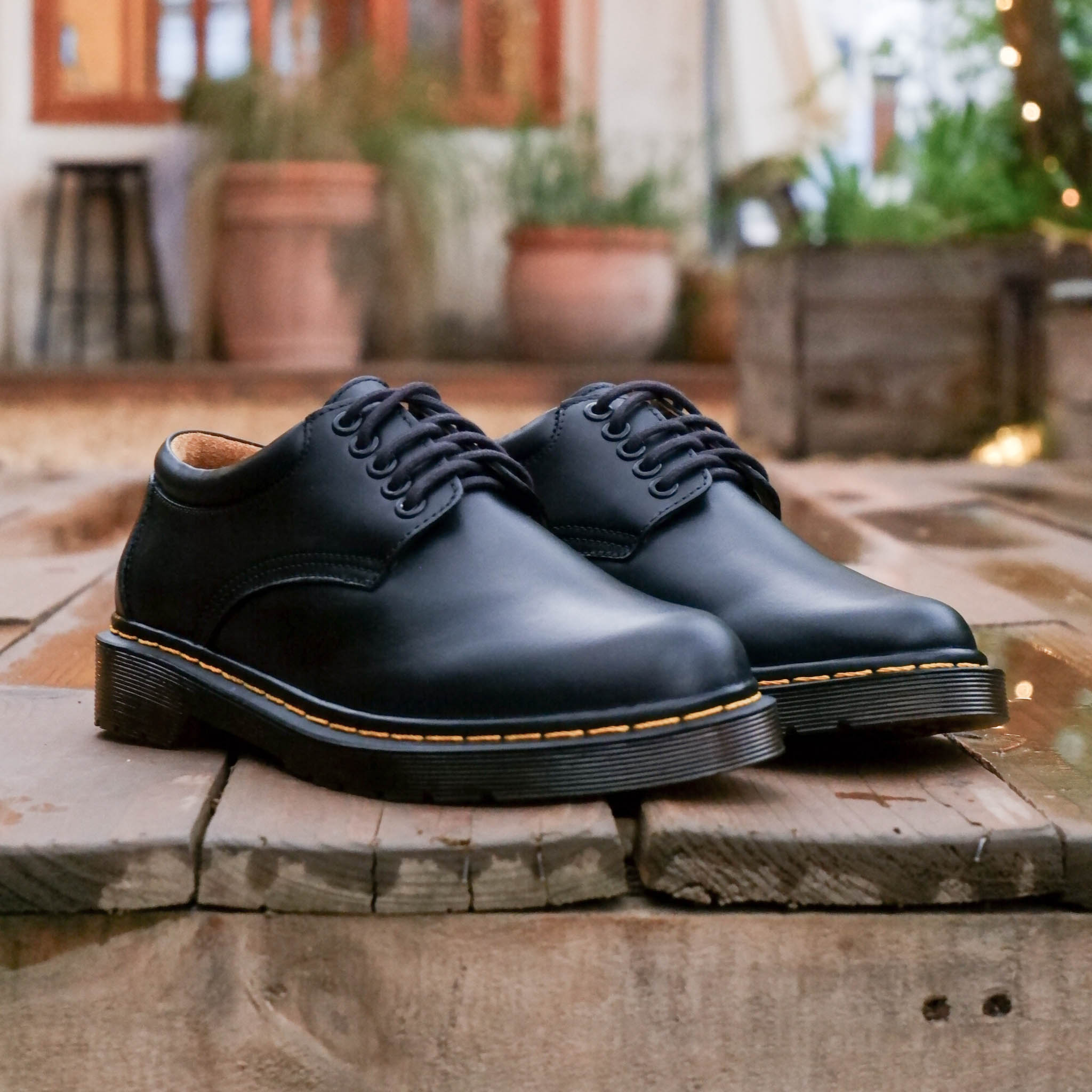 Giày Dr Classic 8053 Chỉ Vàng- Đen 6