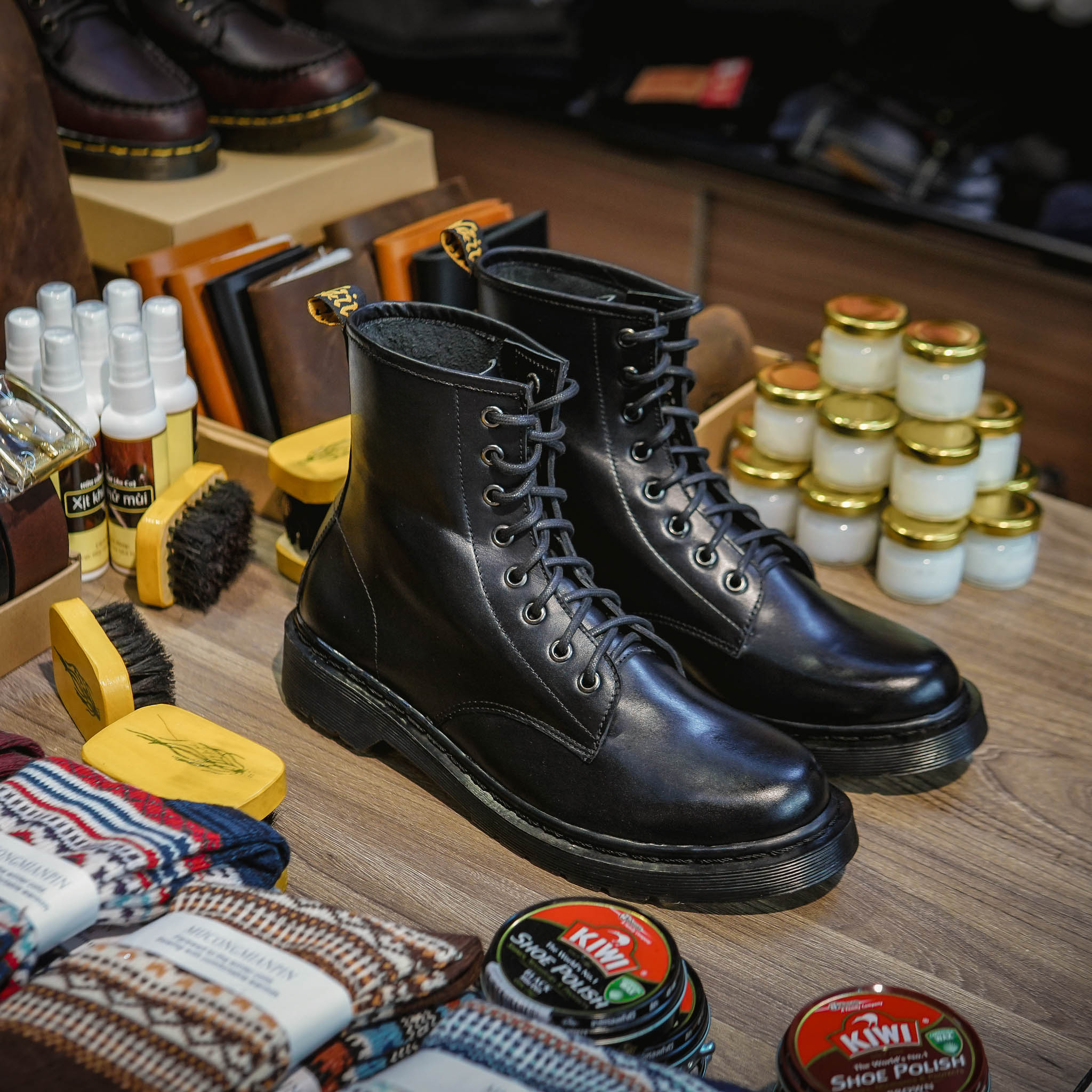 Giày Dr Boots 1460 Full Black - Đen 3
