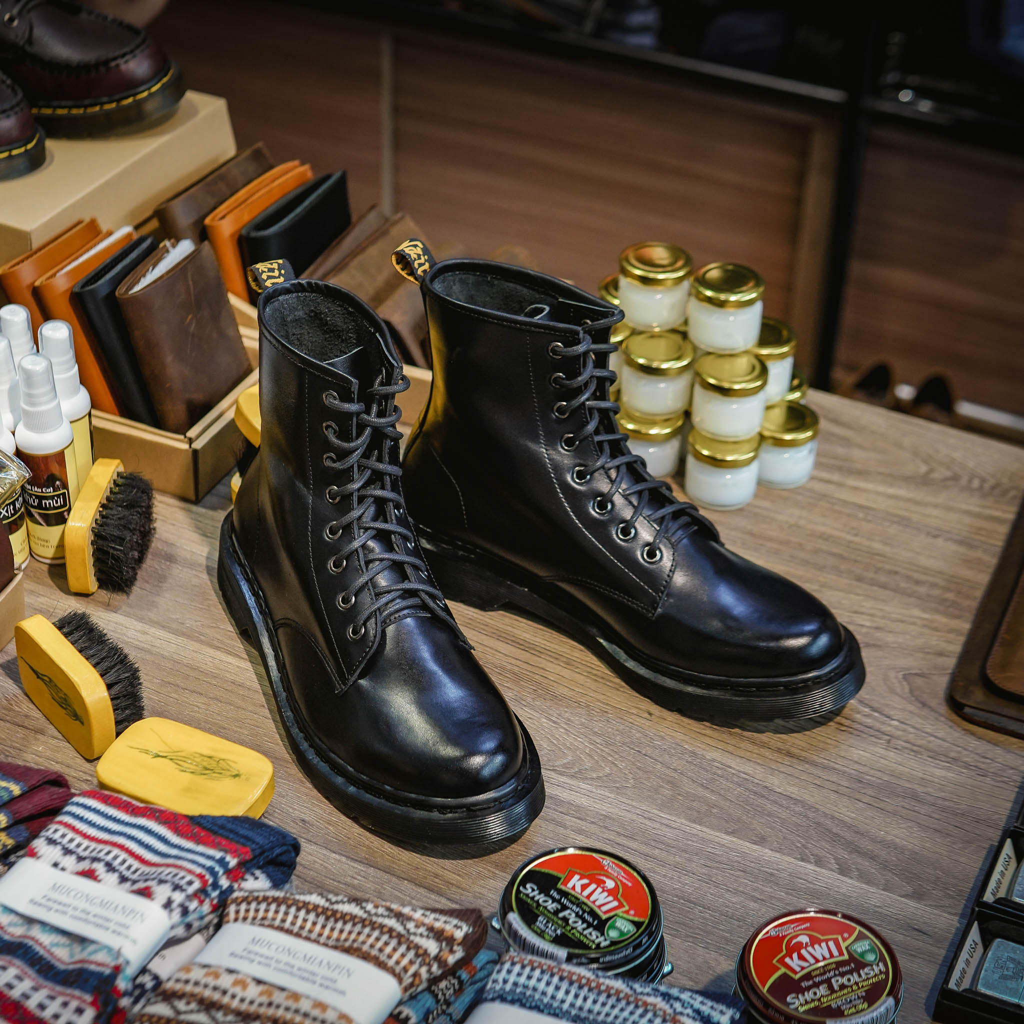 Giày Dr Boots 1460 Full Black - Đen 7