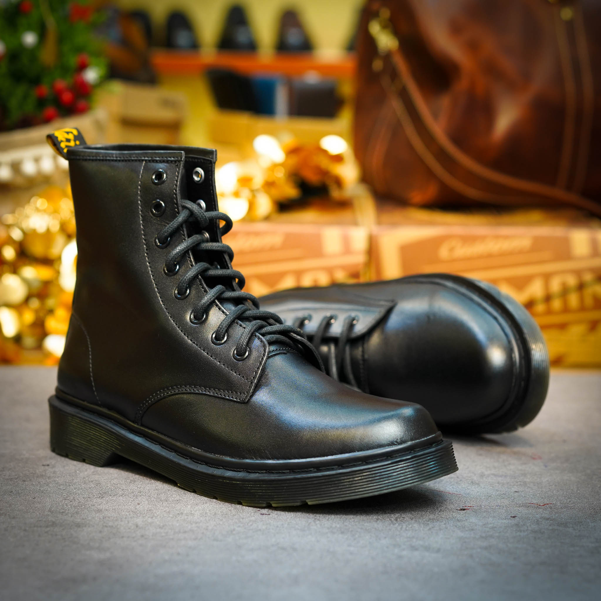 Giày Dr Boots 1460 Full Black - Đen 8