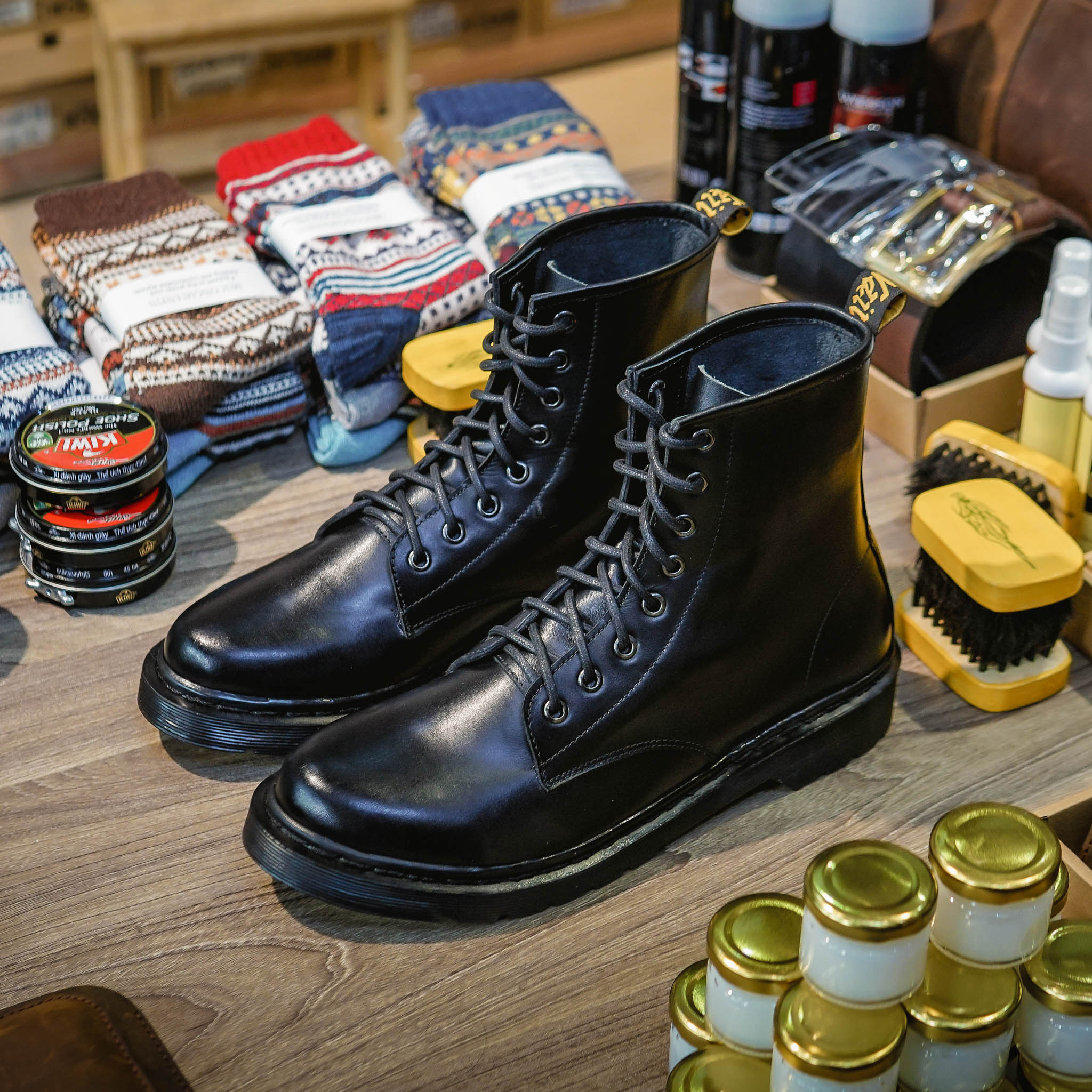 Giày Dr Boots 1460 Full Black - Đen 10