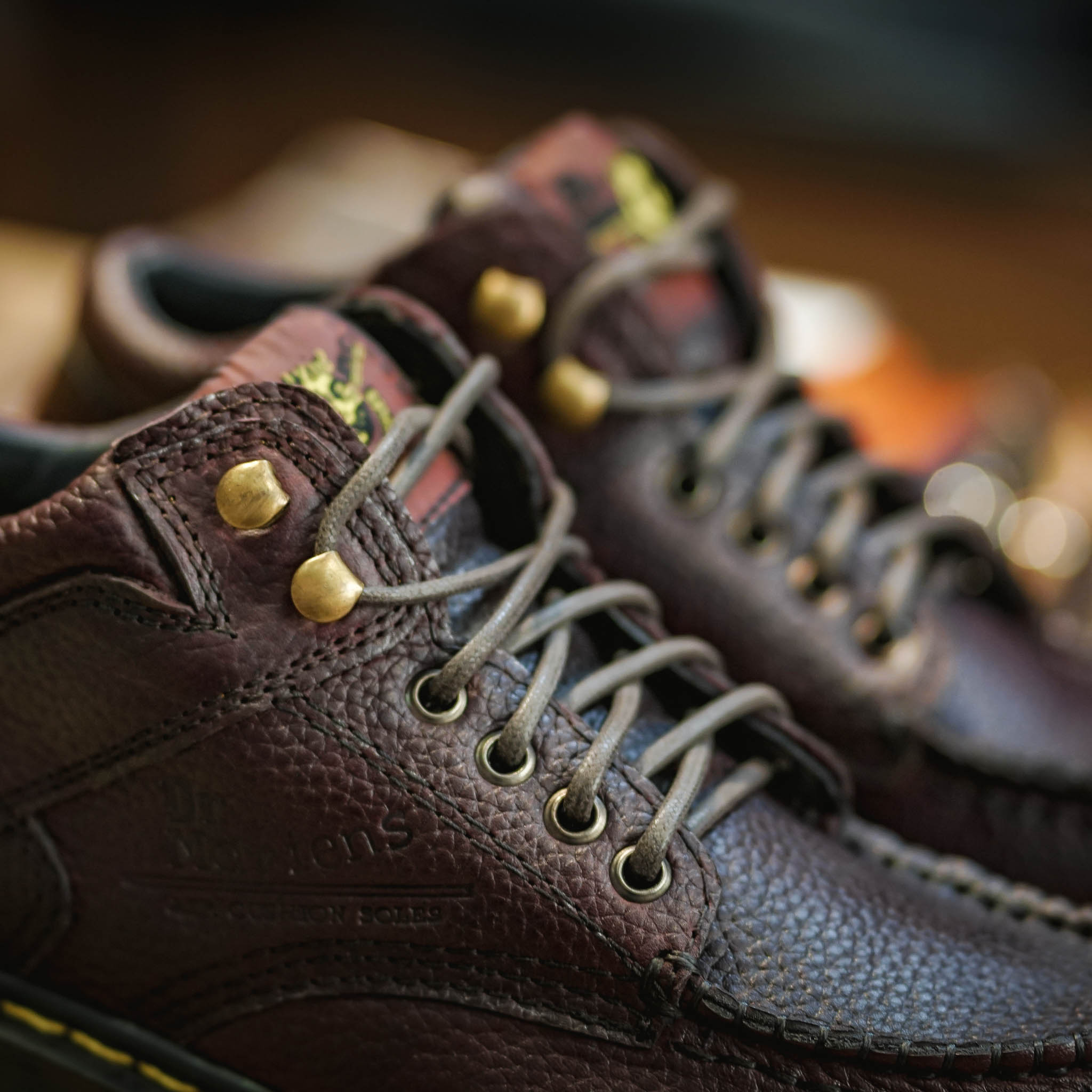 Giày Dr Boots 5989 Gồ Tem - Nâu 5