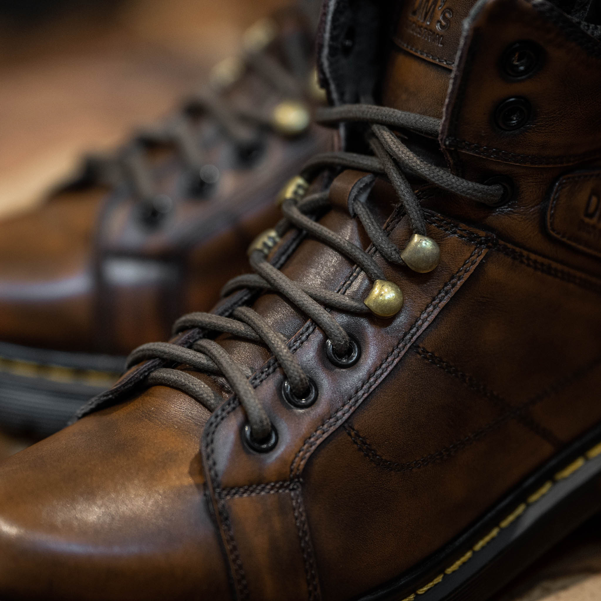 Giày Dr Boots D30 - Nâu Patina 9