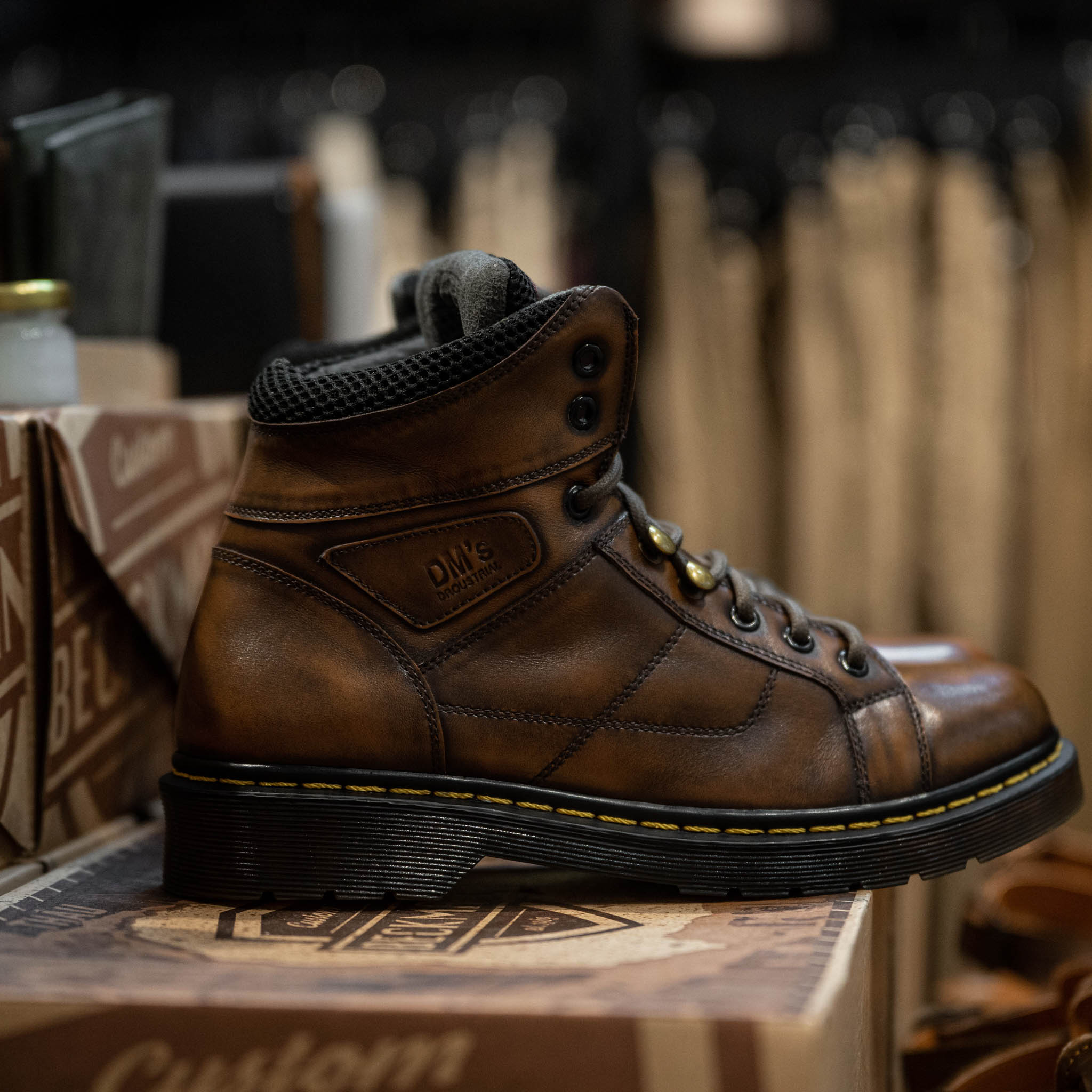 Giày Dr Boots D30 - Nâu Patina 11