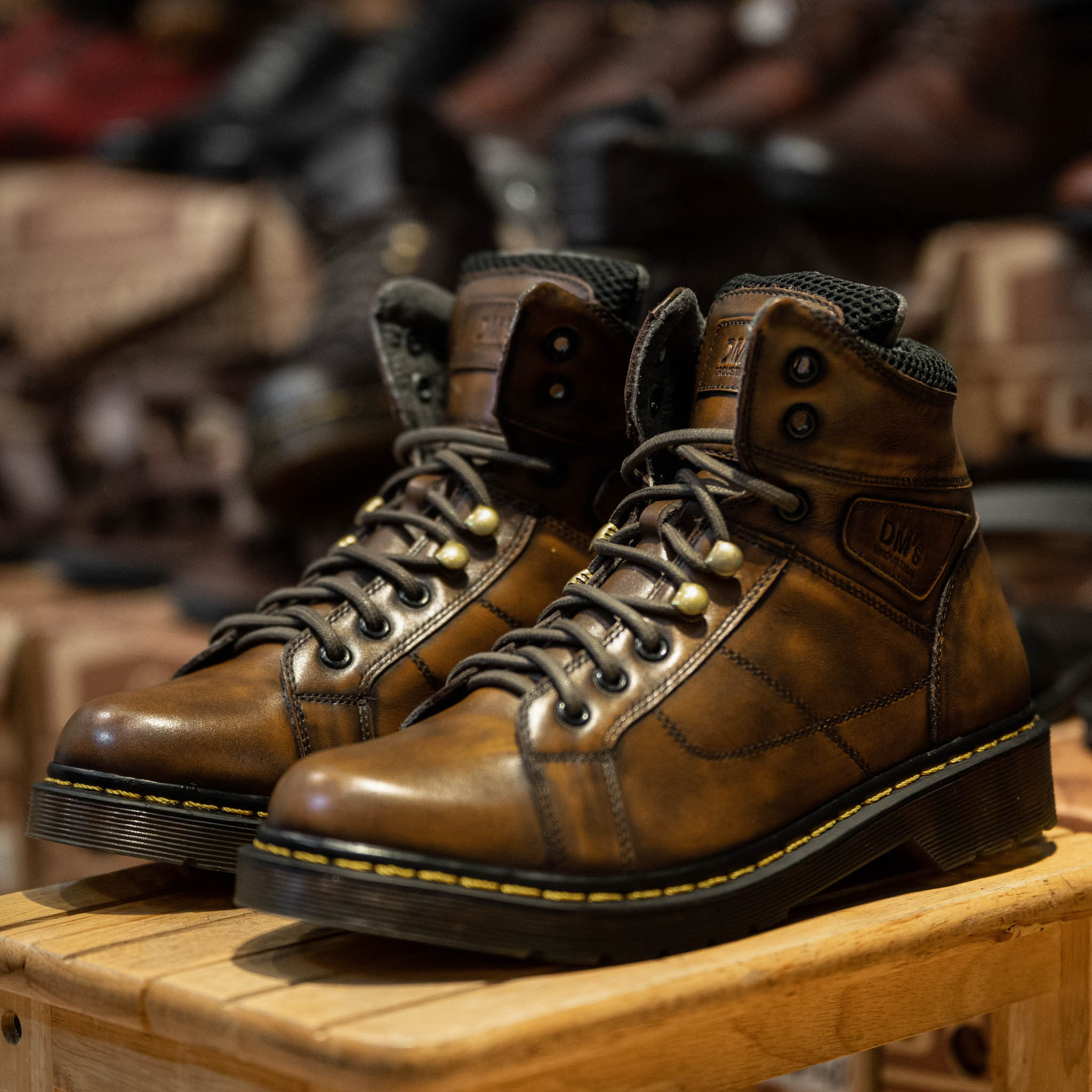 Giày Dr Boots D30 - Nâu Patina 14
