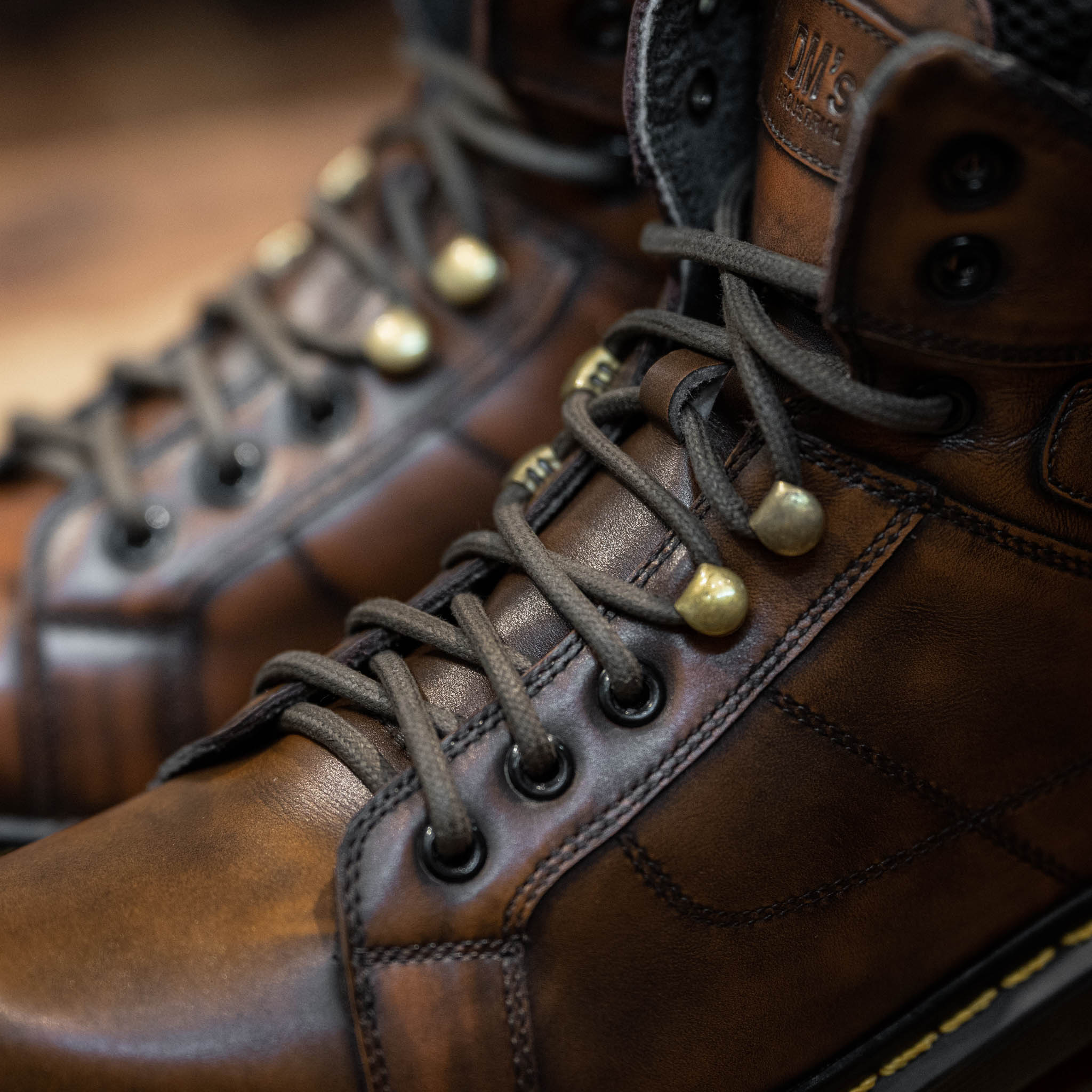Giày Dr Boots D30 - Nâu Patina 4