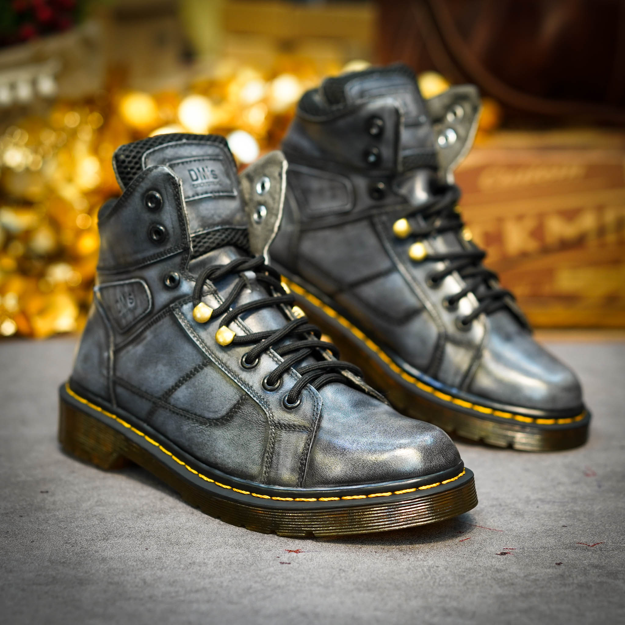 Giày Dr Boots D30 - Xanh Navy 6