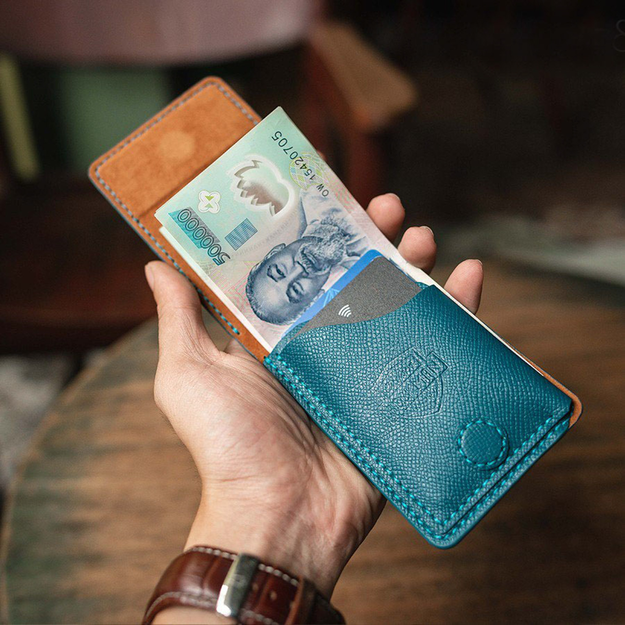 Ví Sen Mini Beckman - Xanh Mallard