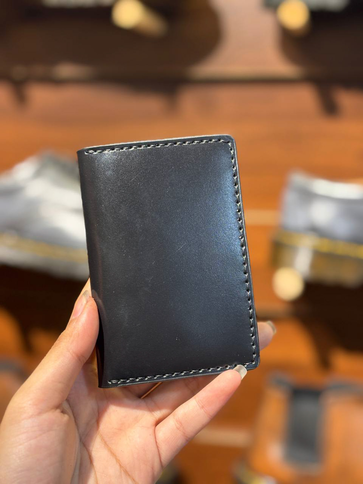 Ví Da Cardholder Beckman - Đen 2