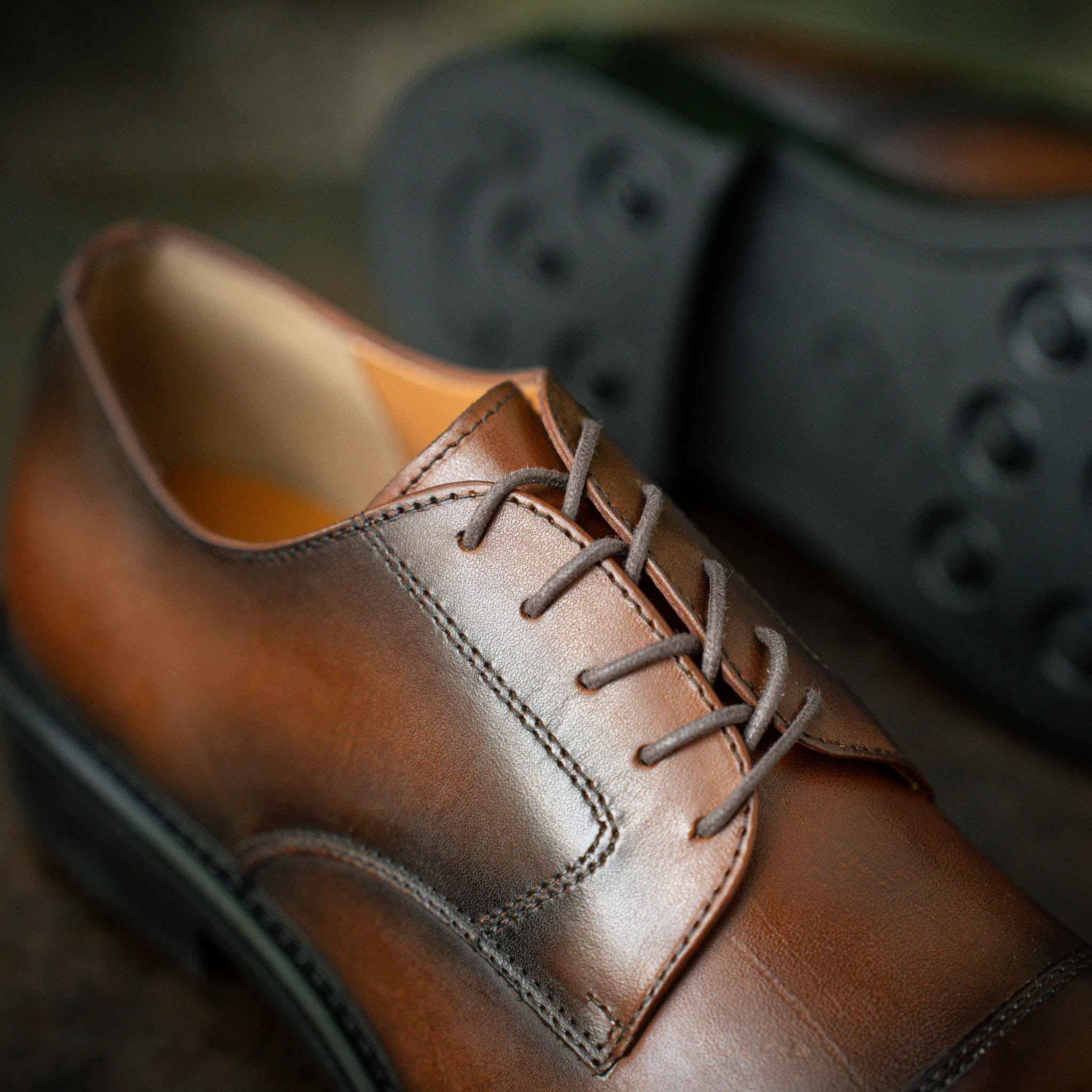 Giày Derby Captoe Classic Parisian - Nâu Patina 8