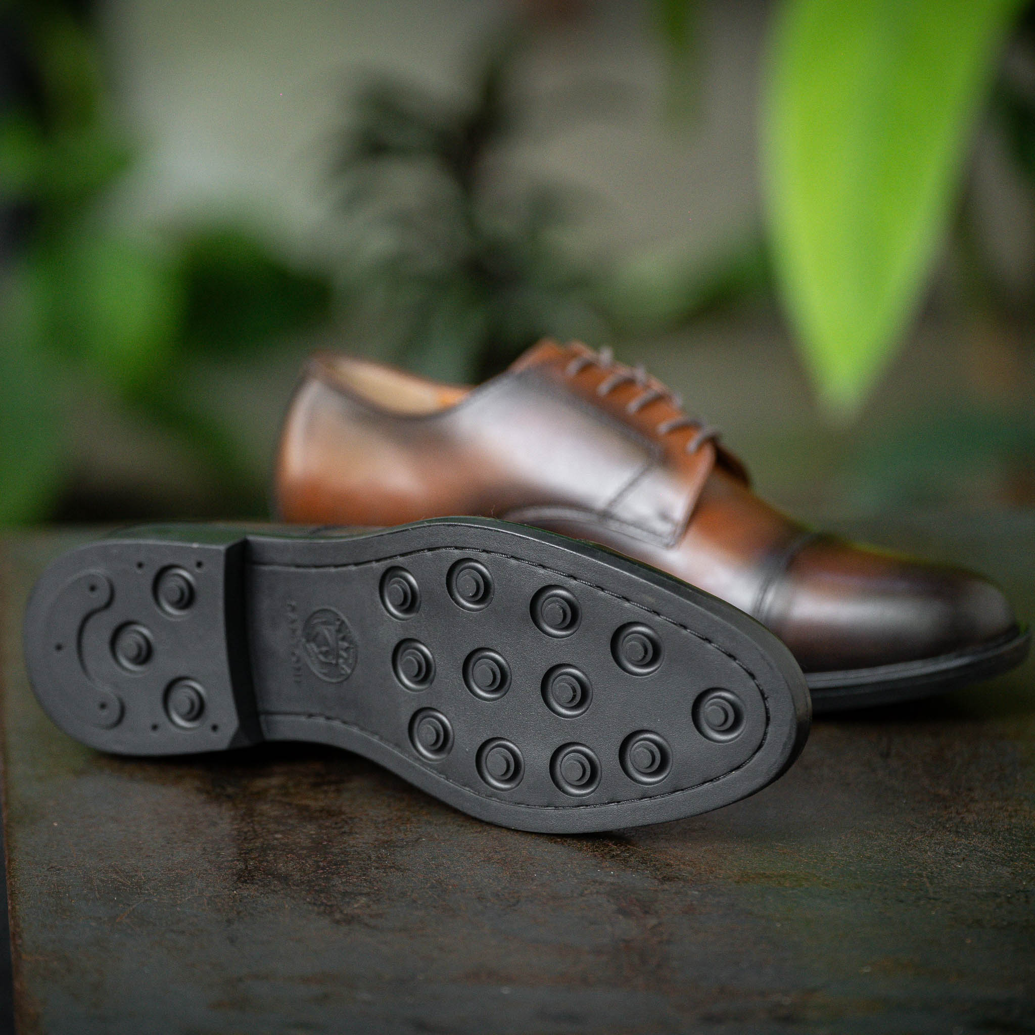 Giày Derby Captoe Classic Parisian - Nâu Patina 5