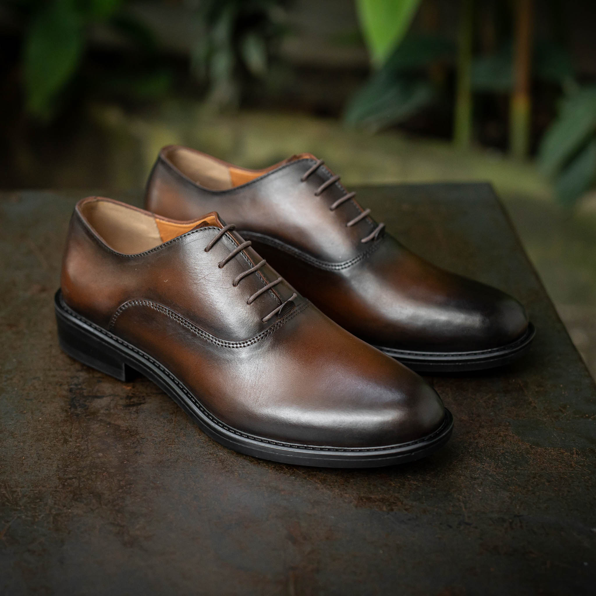 Giày Oxford Classic Romanista - Nâu Patina 13