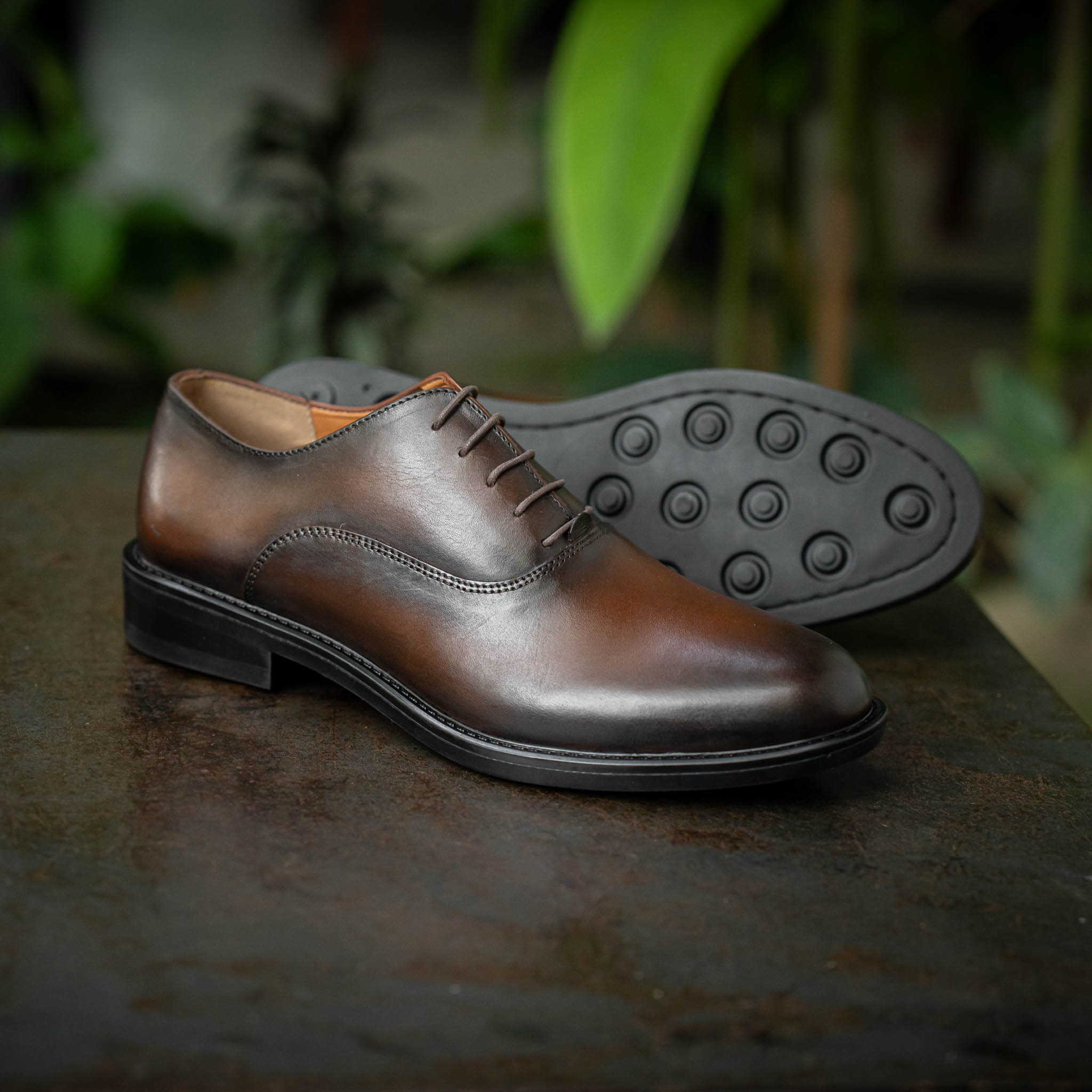 Giày Oxford Classic Romanista - Nâu Patina 9