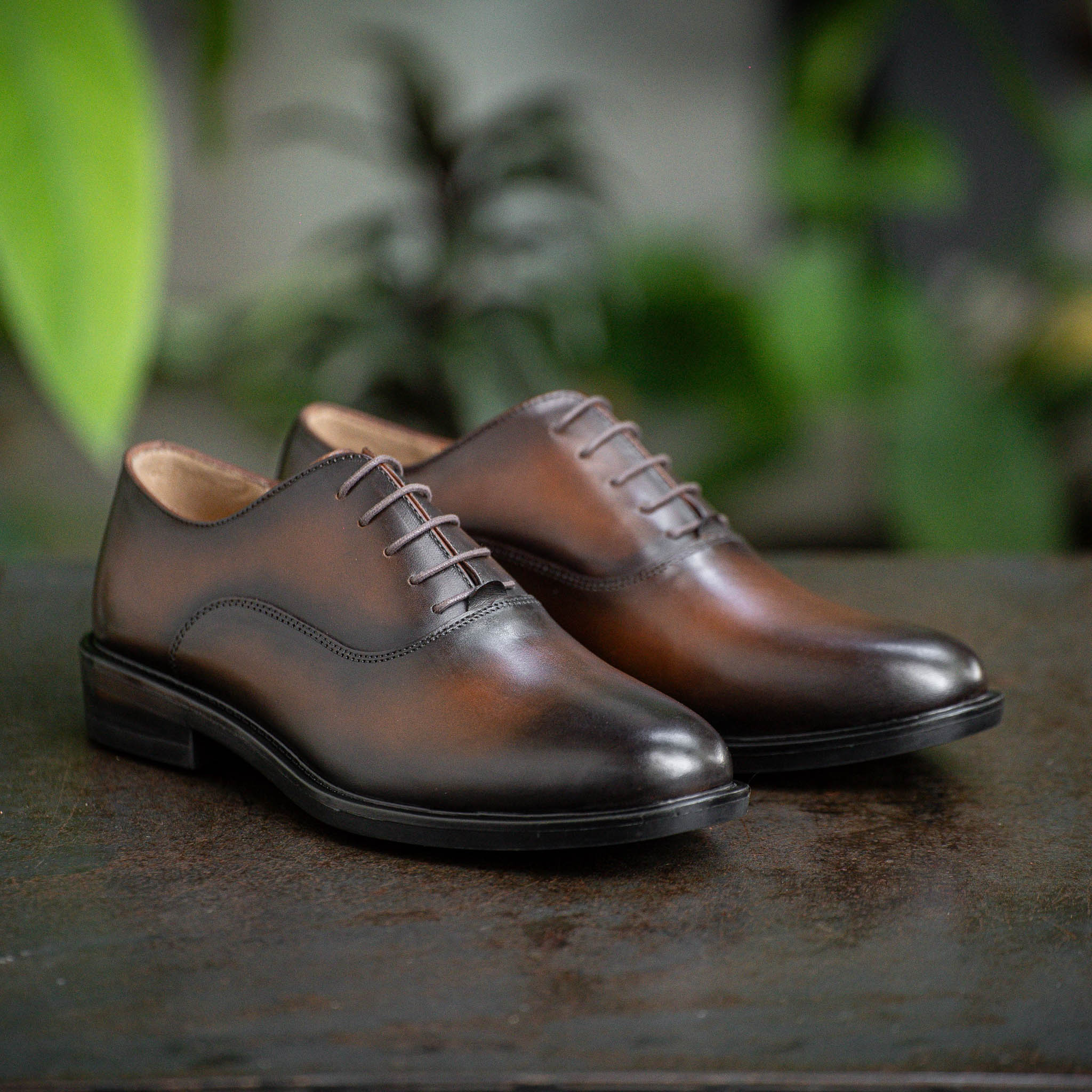 Giày Oxford Classic Romanista - Nâu Patina 2