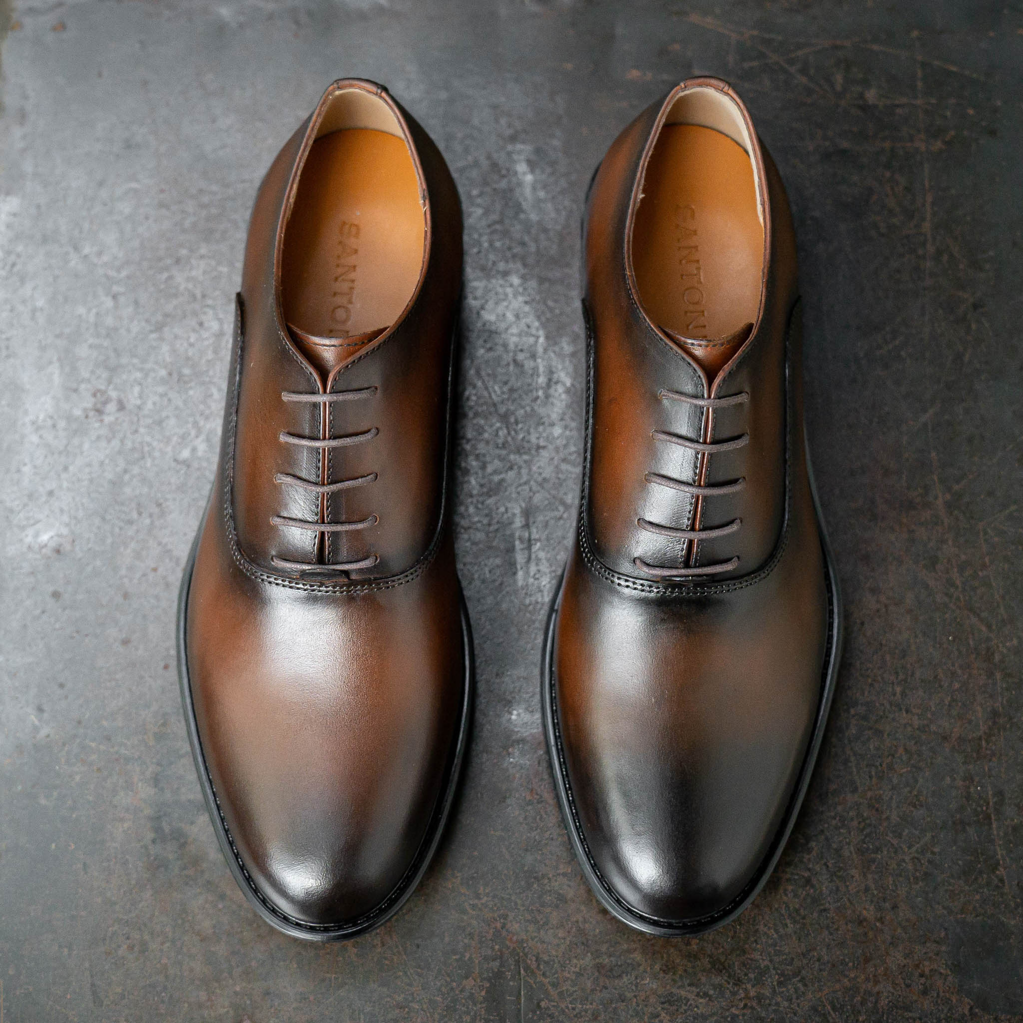 Giày Oxford Classic Romanista - Nâu Patina 16