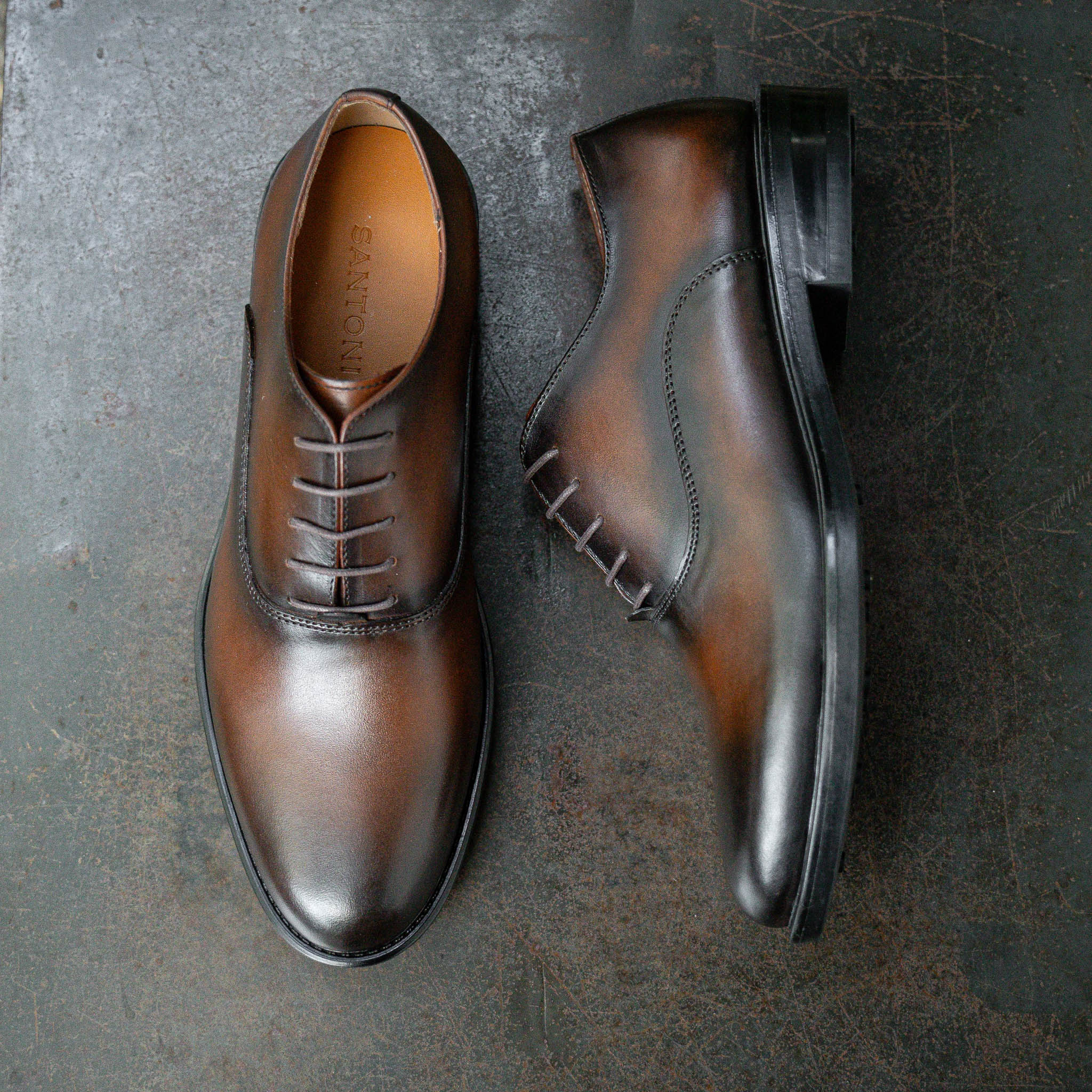 Giày Oxford Classic Romanista - Nâu Patina 14