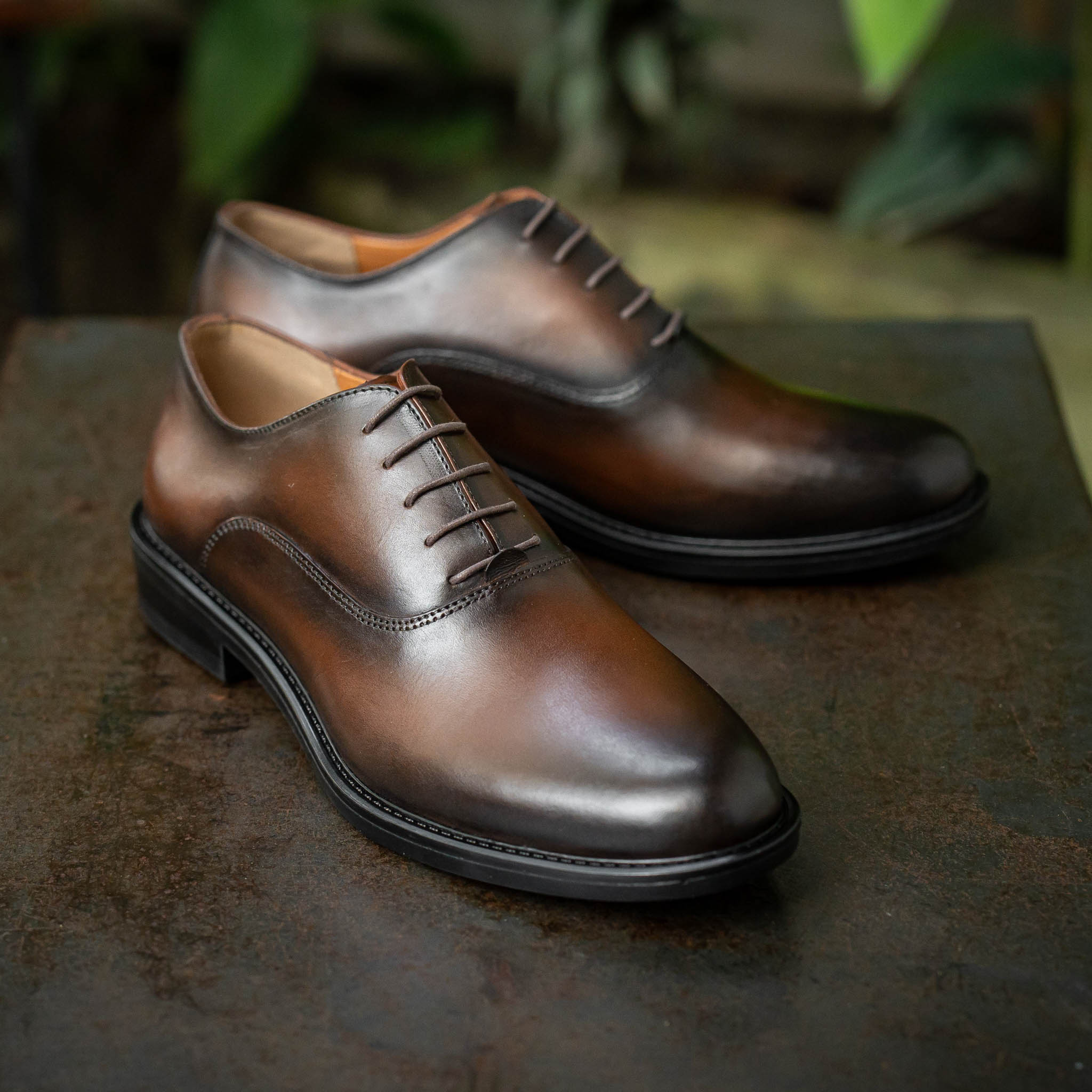 Giày Oxford Classic Romanista - Nâu Patina 15