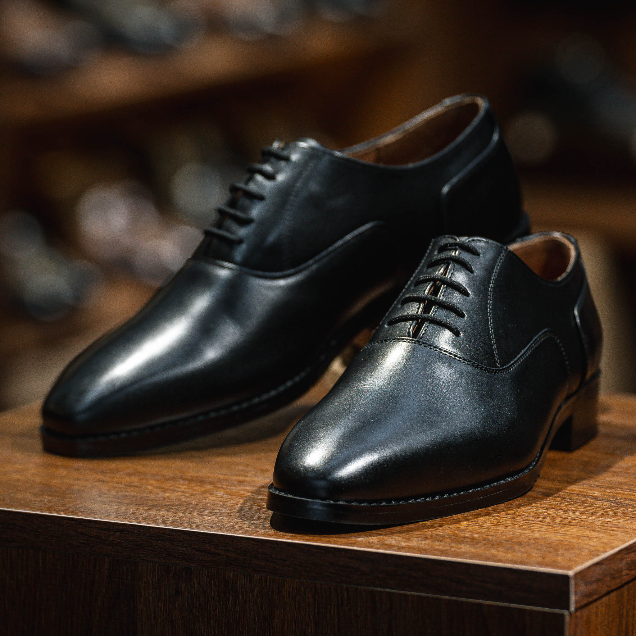 Giày Tây Santoni Oxford Trơn - Đen 3