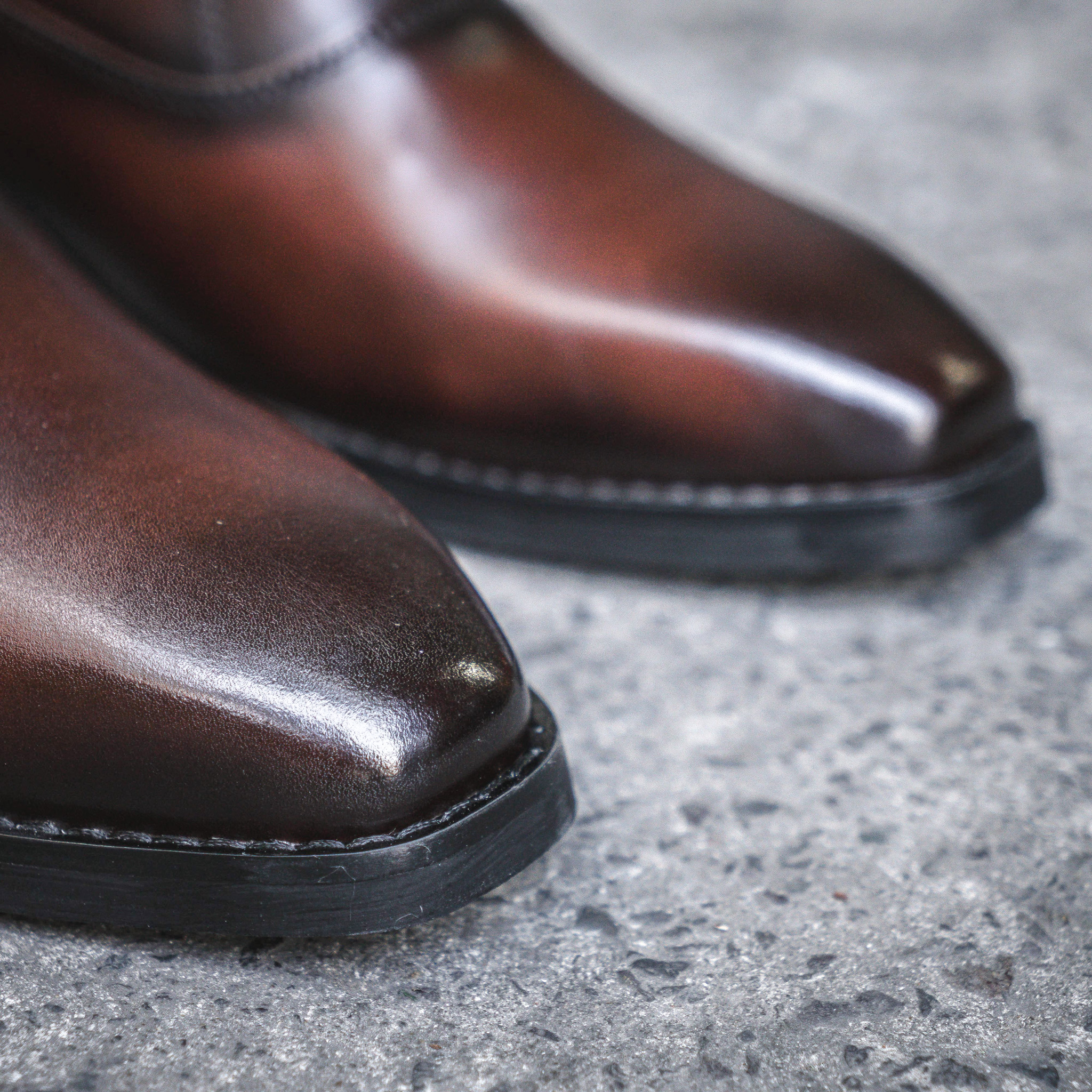 Giày Santoni Oxford Plain Toe - LOUIS - NÂU 2