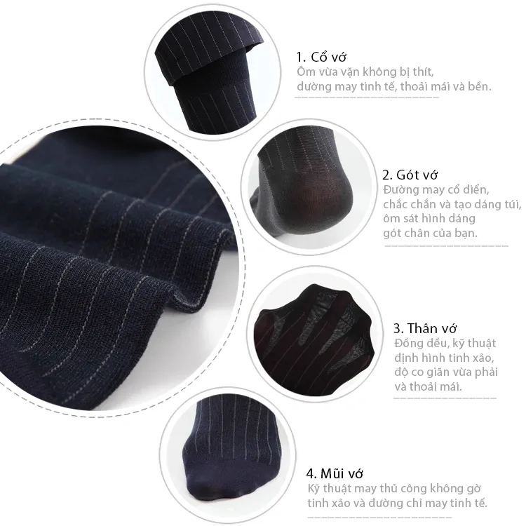 Vớ Vintage Caro - Dài 13