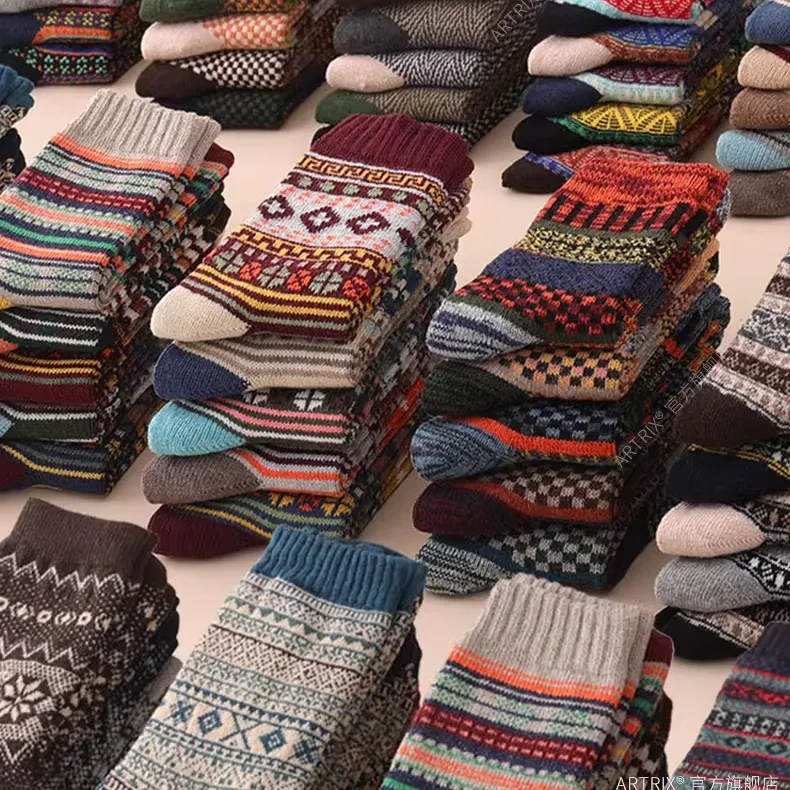 Combo 3 Đôi Tất Thổ Cẩm Dài 4