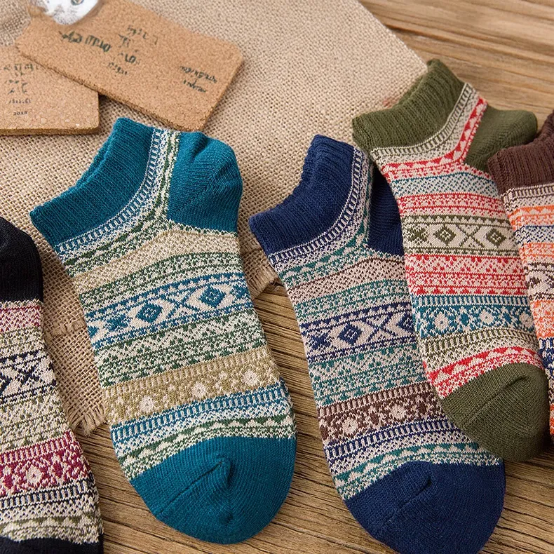 Combo 3 Đôi Tất Thổ Cẩm Ngắn