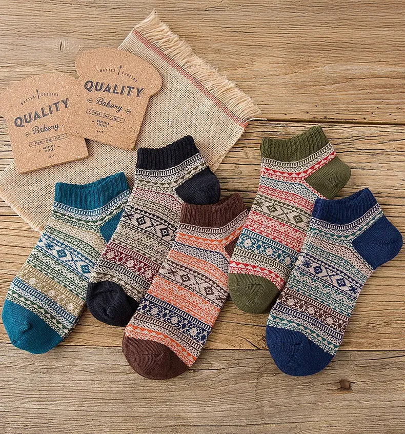 Vớ Vintage Thổ Cẩm Hàng Nhập - Ngắn