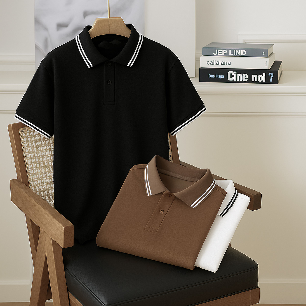 Áo Polo Bovis Crimer - Đen