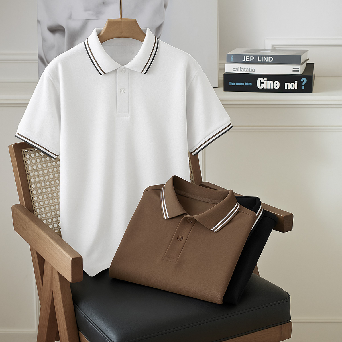 Áo Polo Bovis Crimer - Trắng