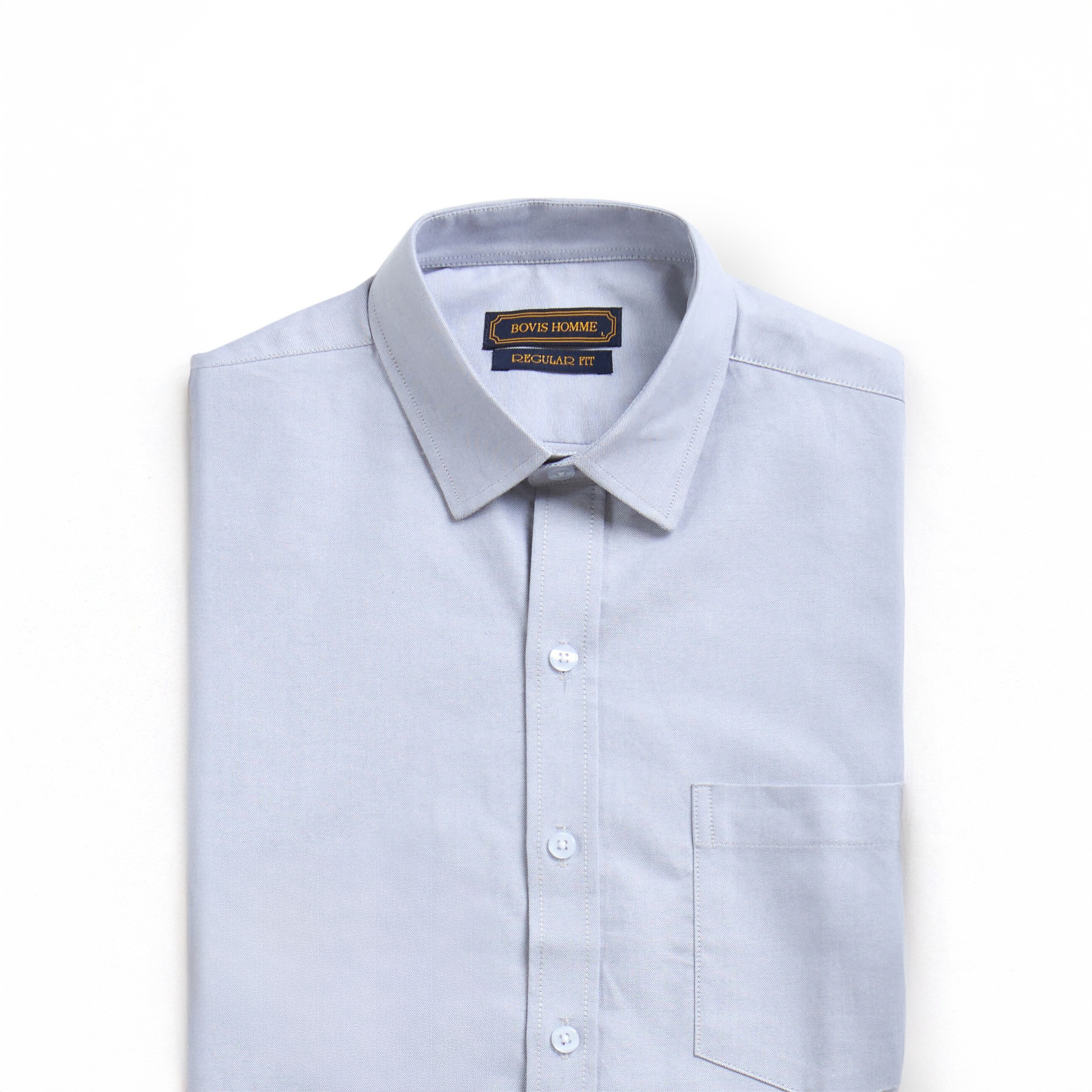 Áo Sơ Mi Oxford Bovis - Xám 1
