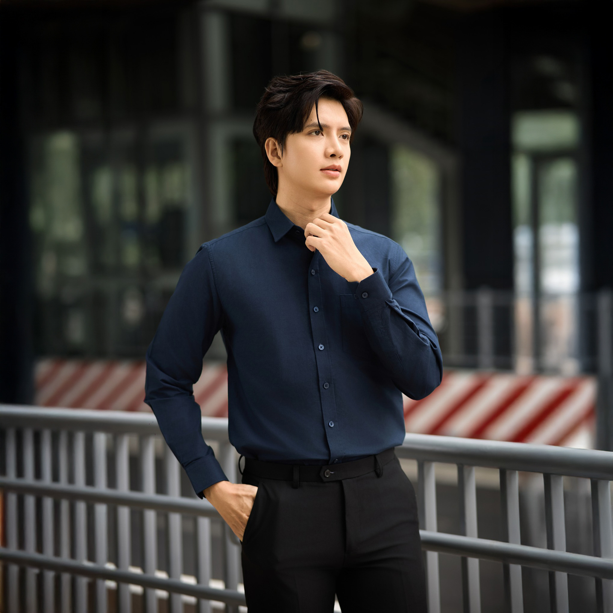 Áo Sơ Mi Oxford Bovis - Xanh Đậm 4