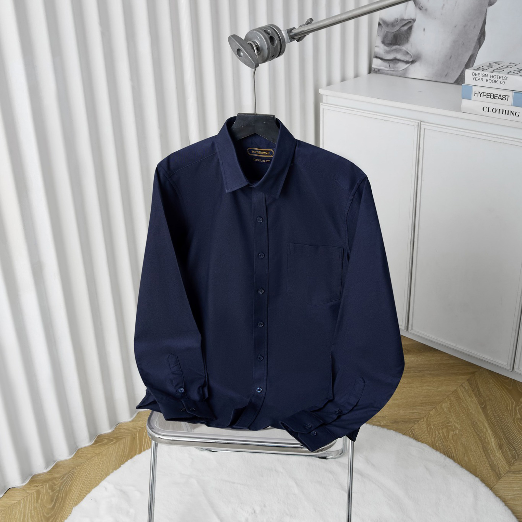 Áo Sơ Mi Oxford Bovis - Xanh Đậm