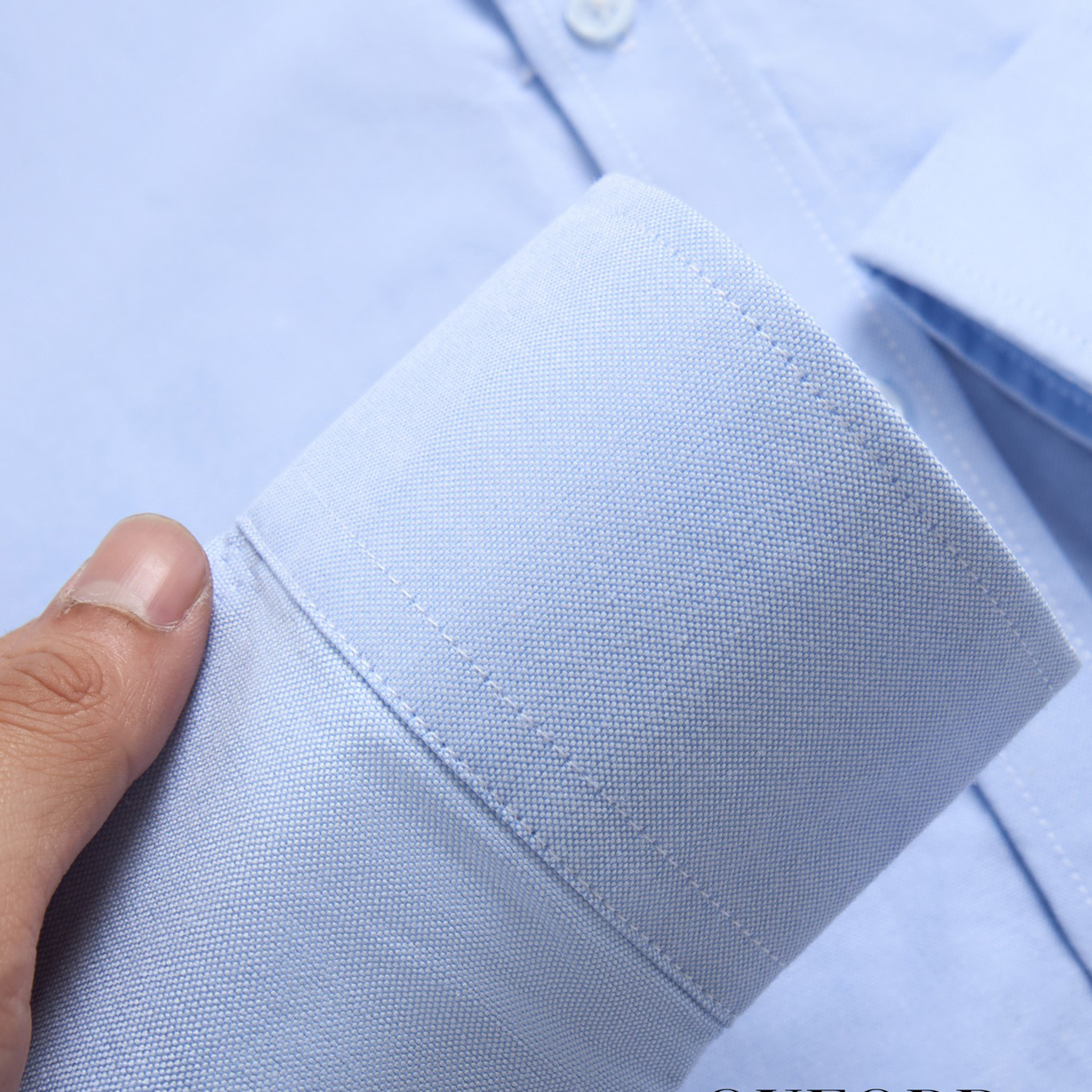 Áo Sơ Mi Oxford Bovis - Xanh Nhạt 1