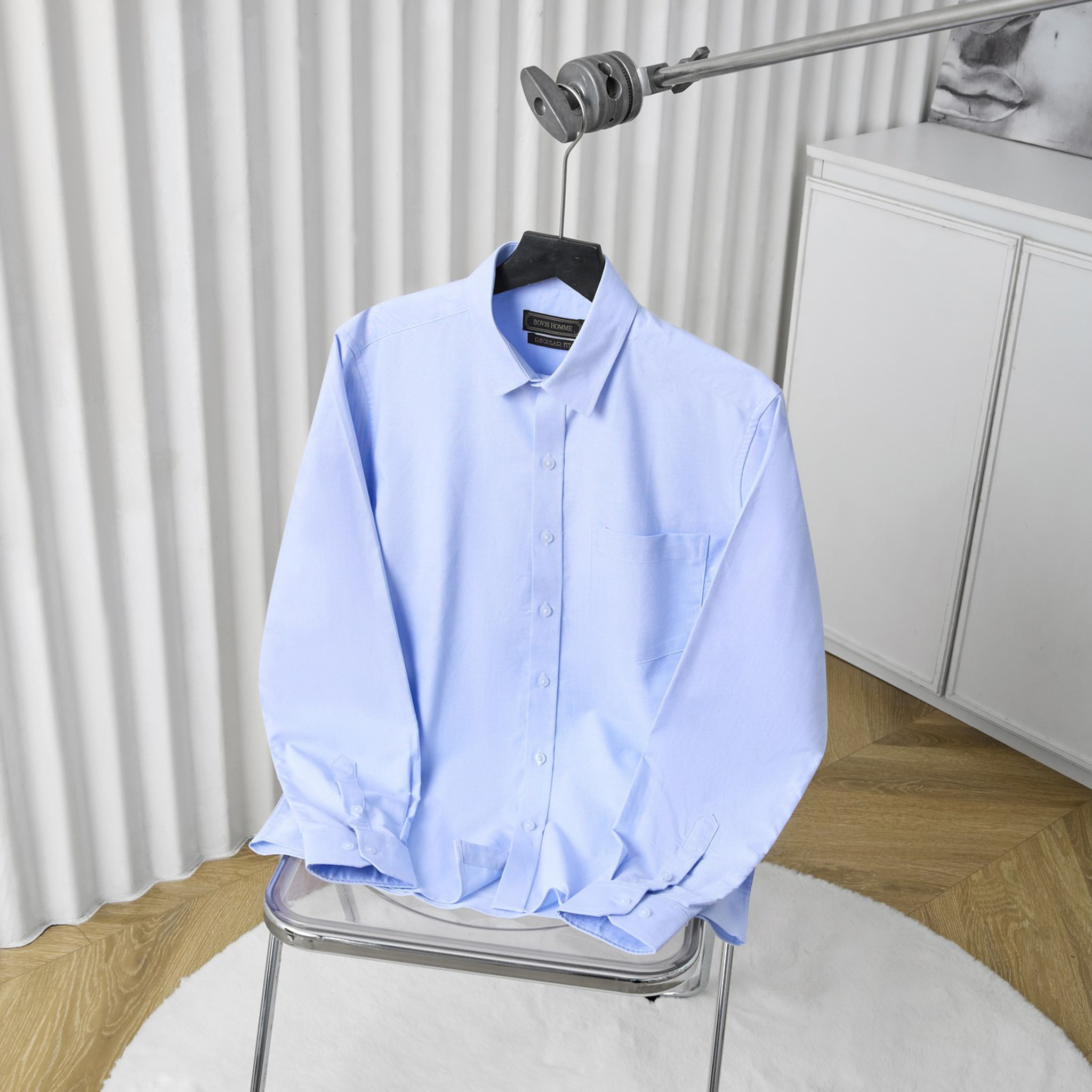 Áo Sơ Mi Oxford Bovis - Xanh Nhạt 5