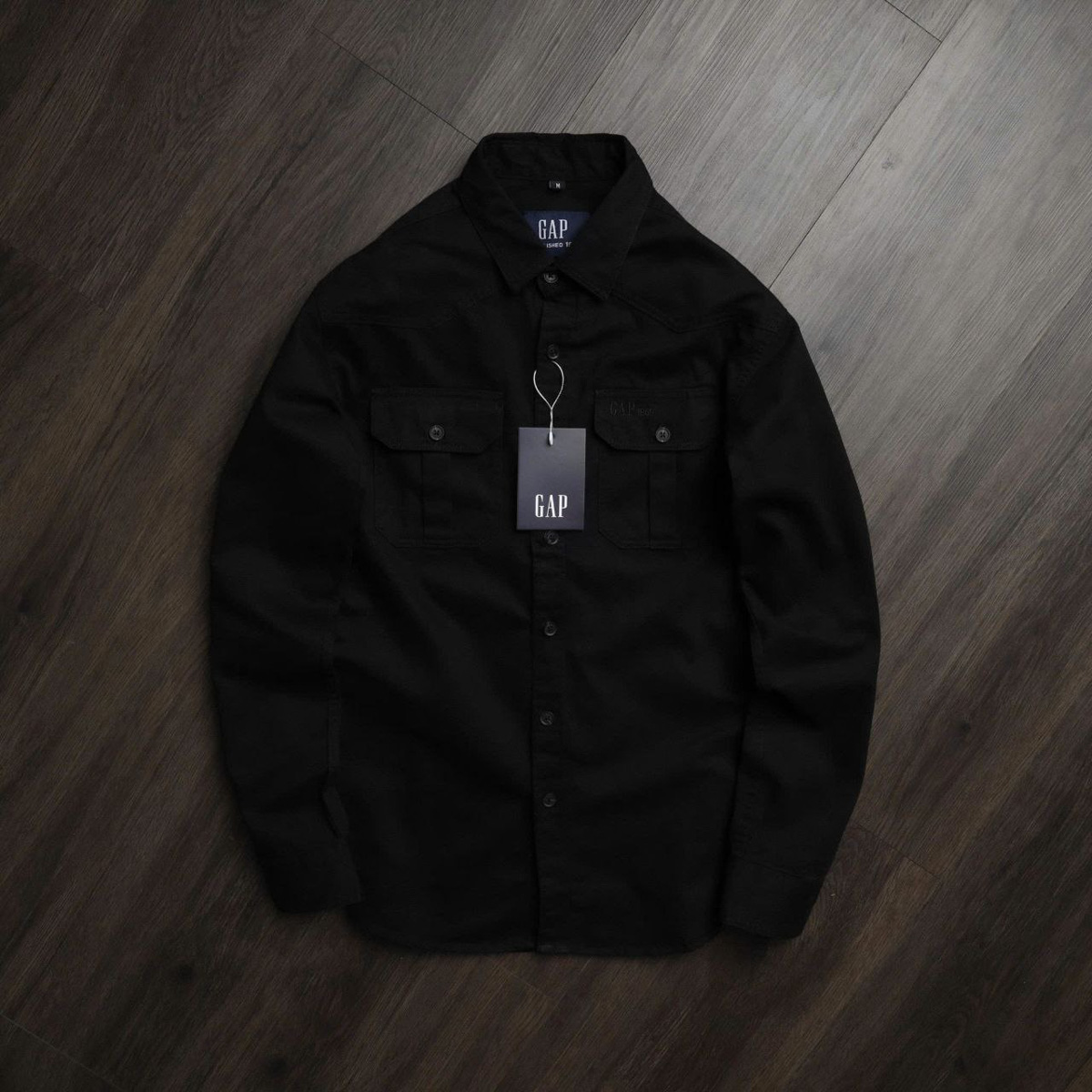 Áo Khoác Kaki Gap - Đen